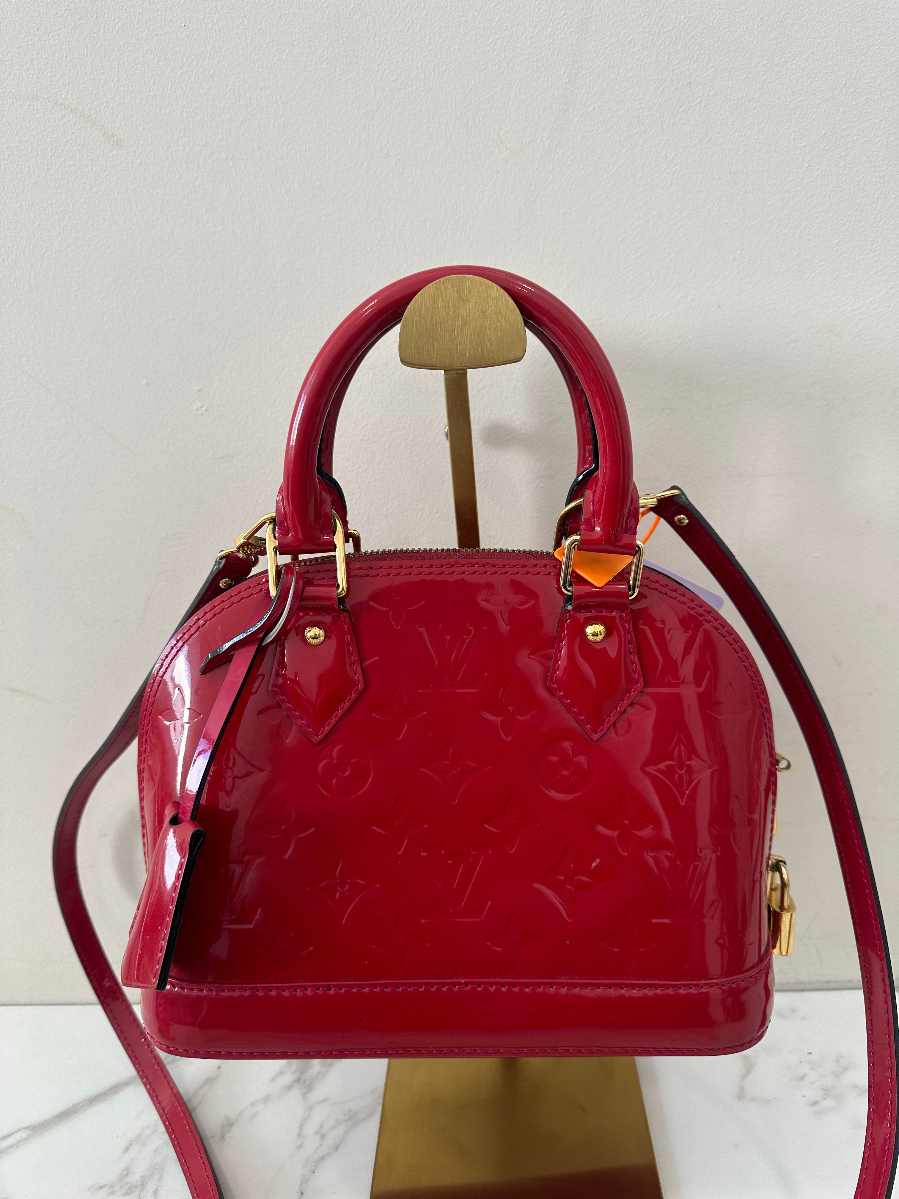 Louis Vuitton Alma BB Vernis Red