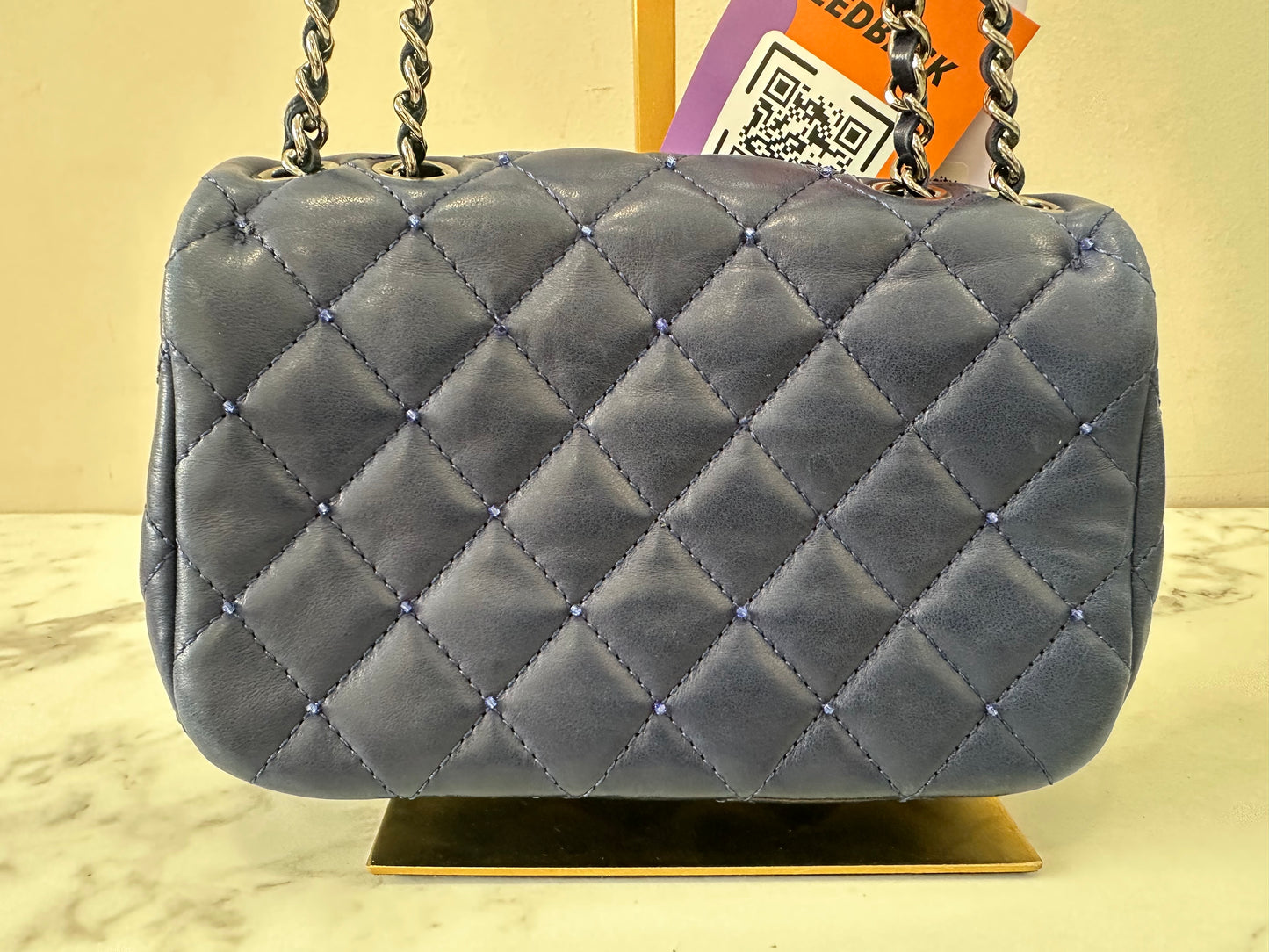 Chanel Blue Bads Lambskin