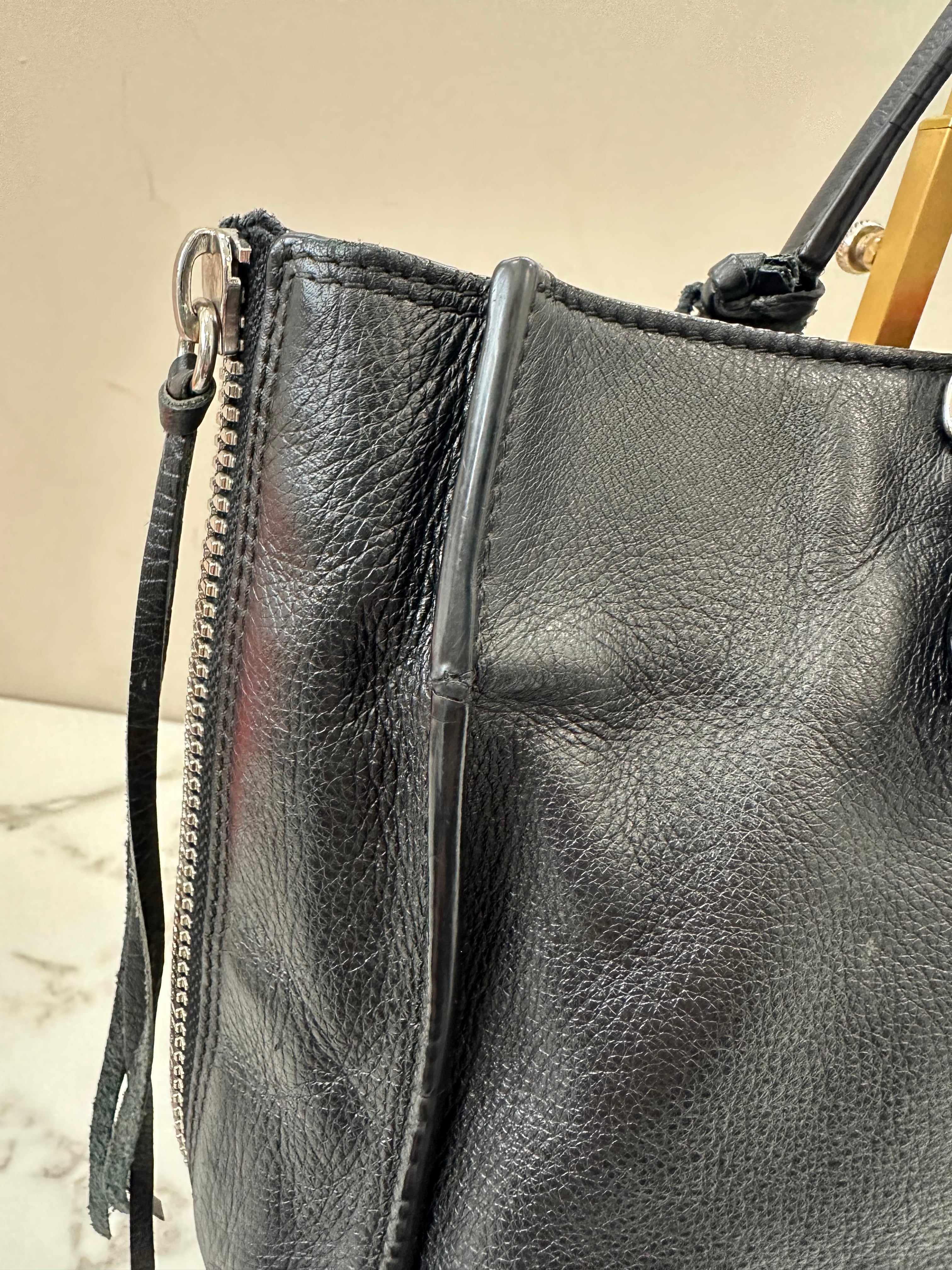 Balenciaga Black Leather