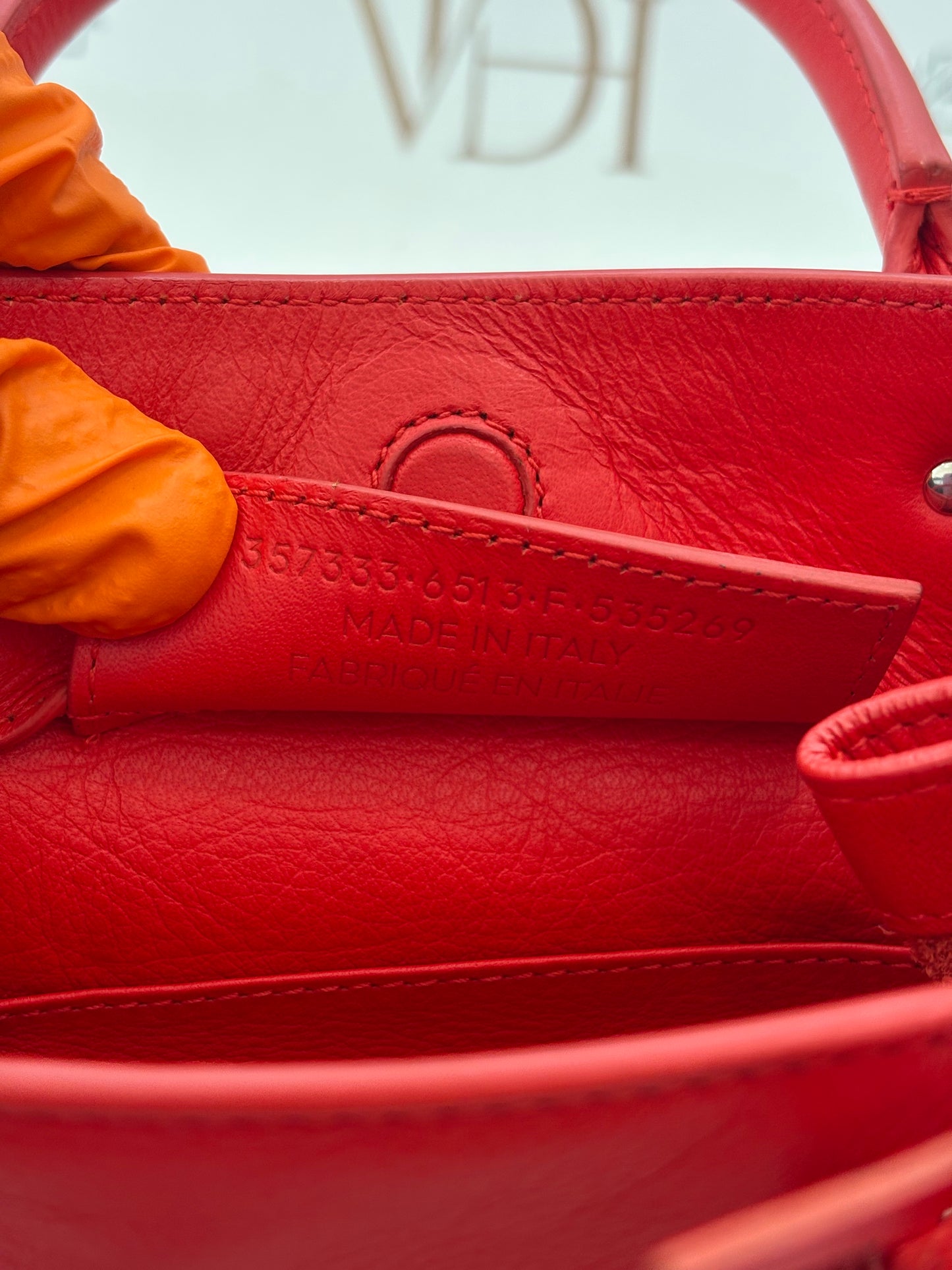 018102 - Balenciaga Red Papier Mini