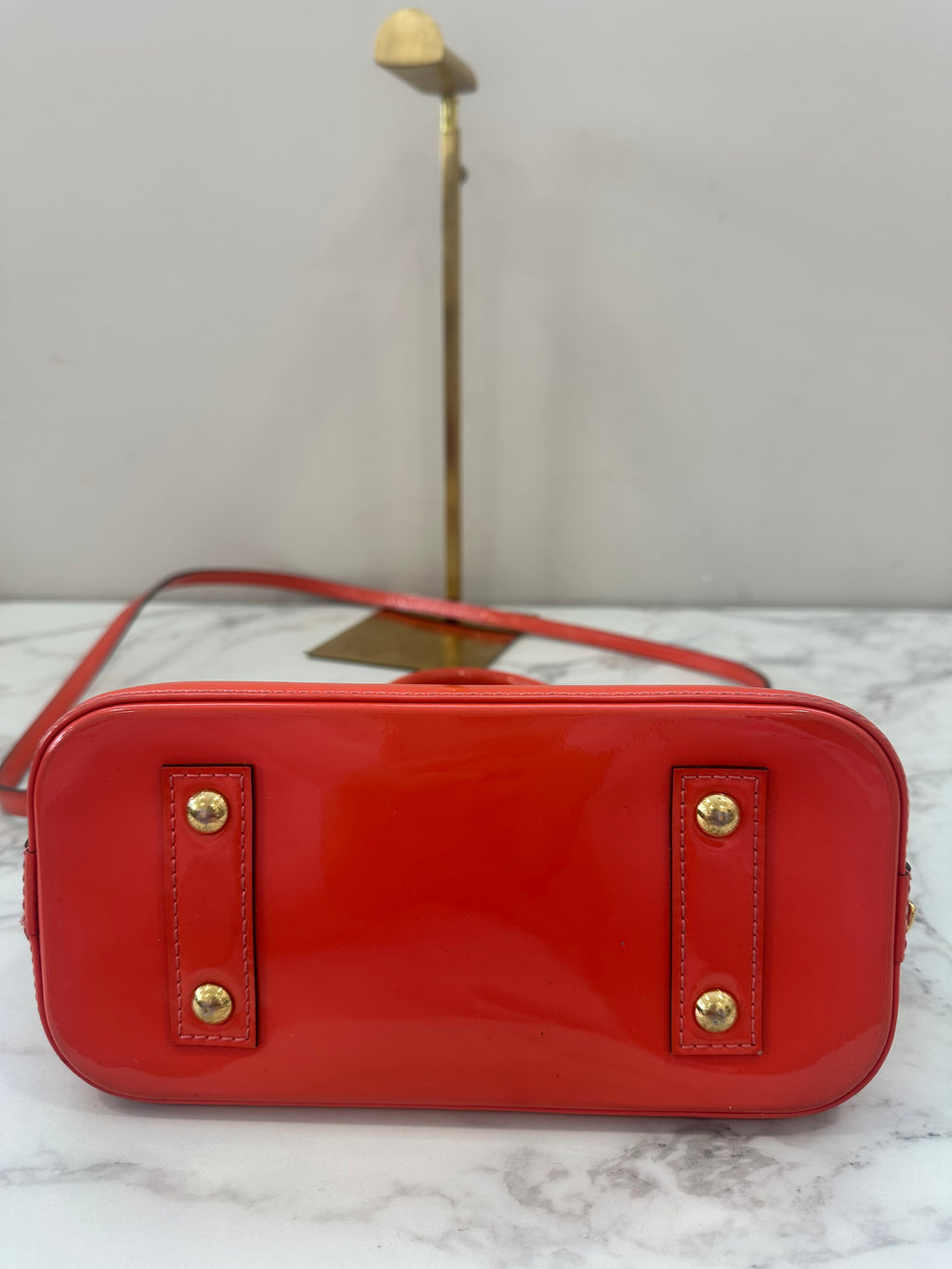 Louis Vuitton Alma BB Vernis Orange