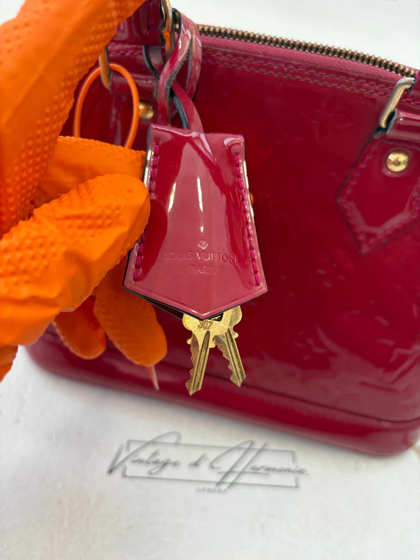 Louis Vuitton Alma BB Red Vernis