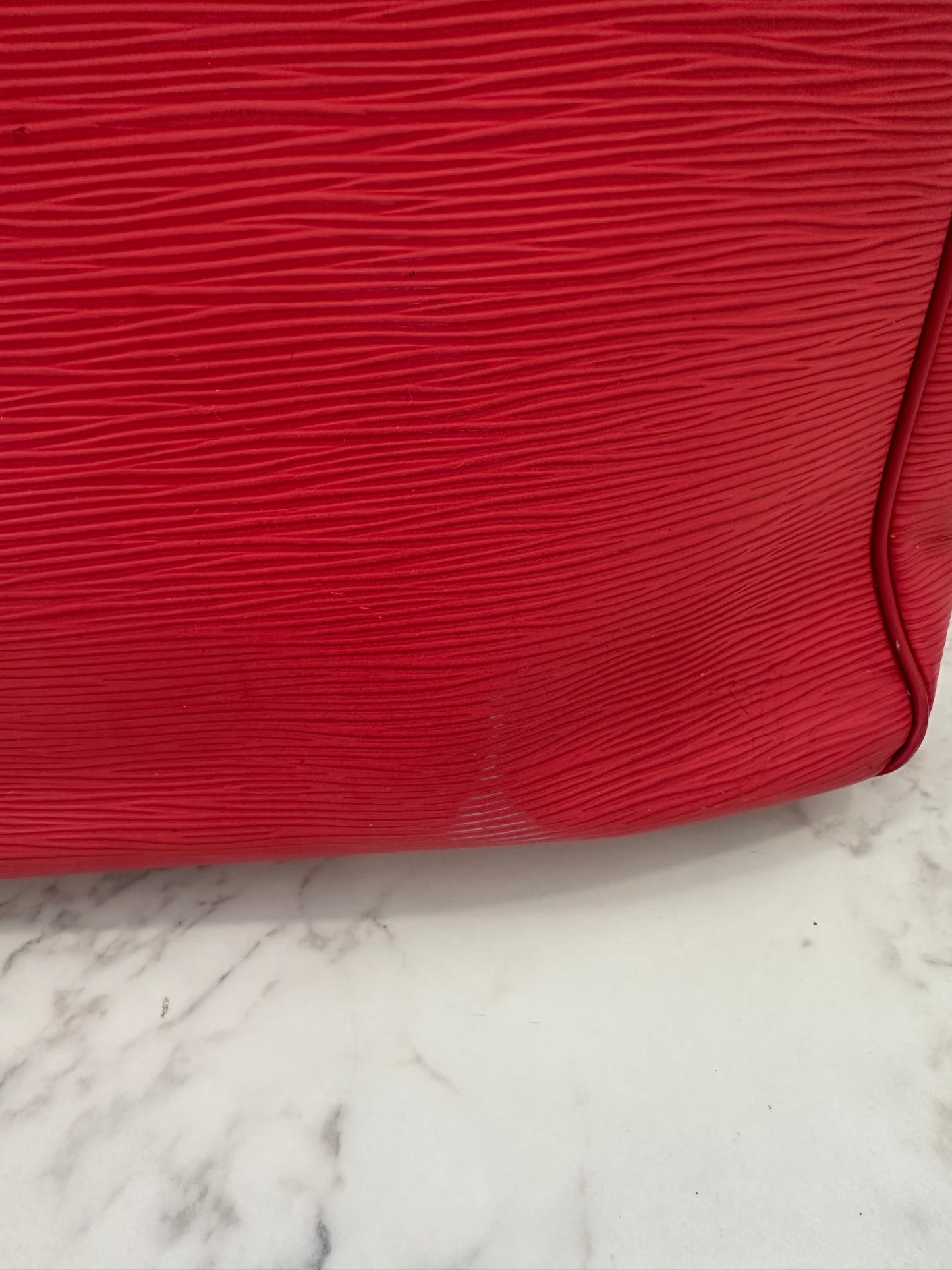 Louis Vuitton Red Epi Passy GM