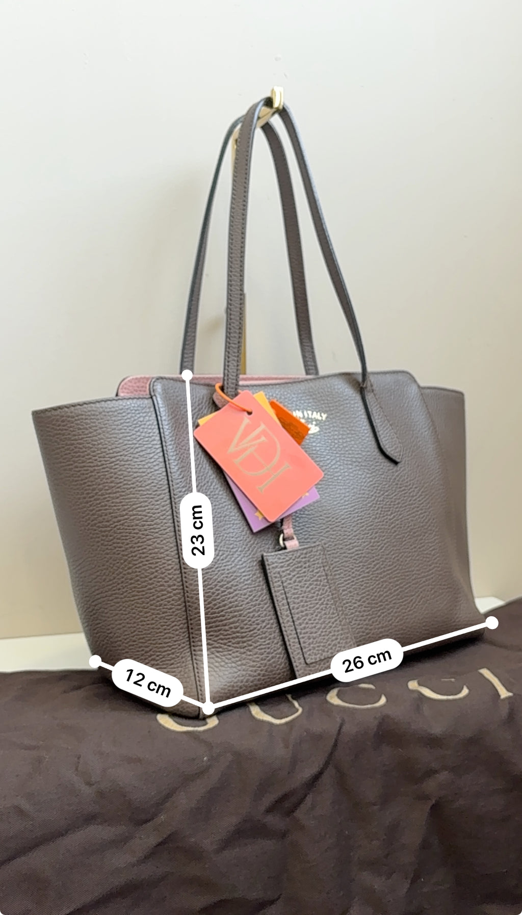 GUCCI grey swing Tote