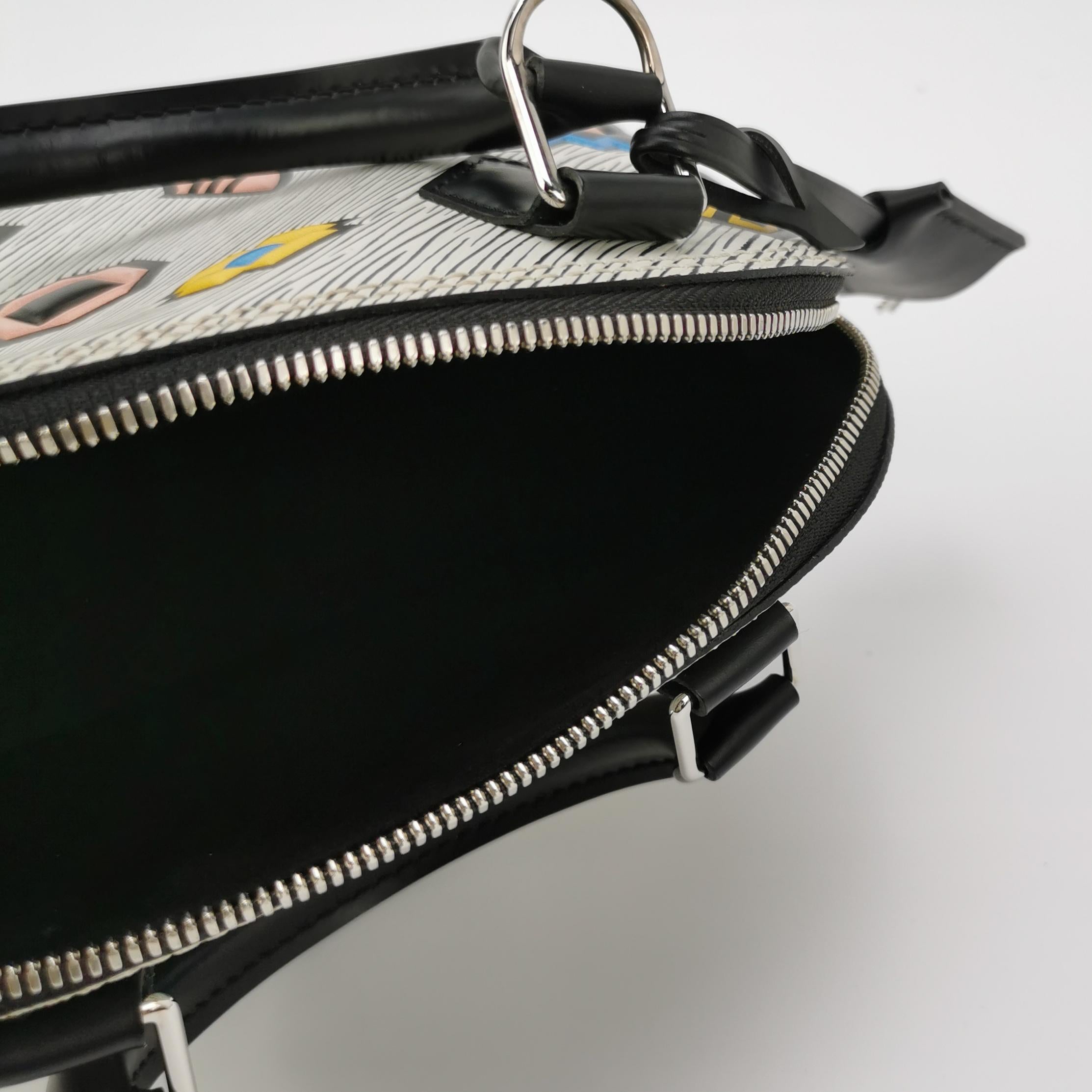 Louis Vuitton (LV) AlmaBB  bicolore con motivo Water Eave Emblem