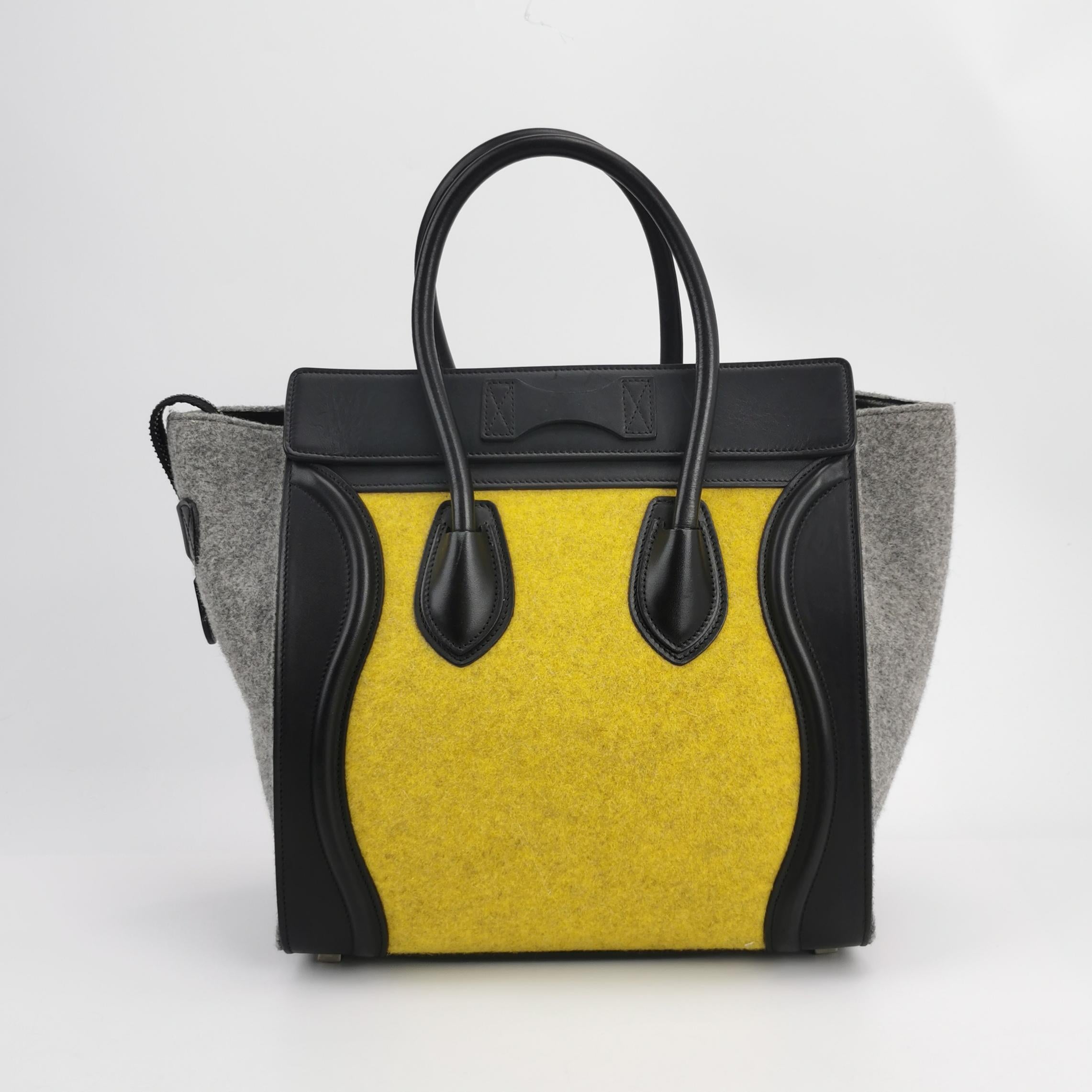 Celine Luggage yellow