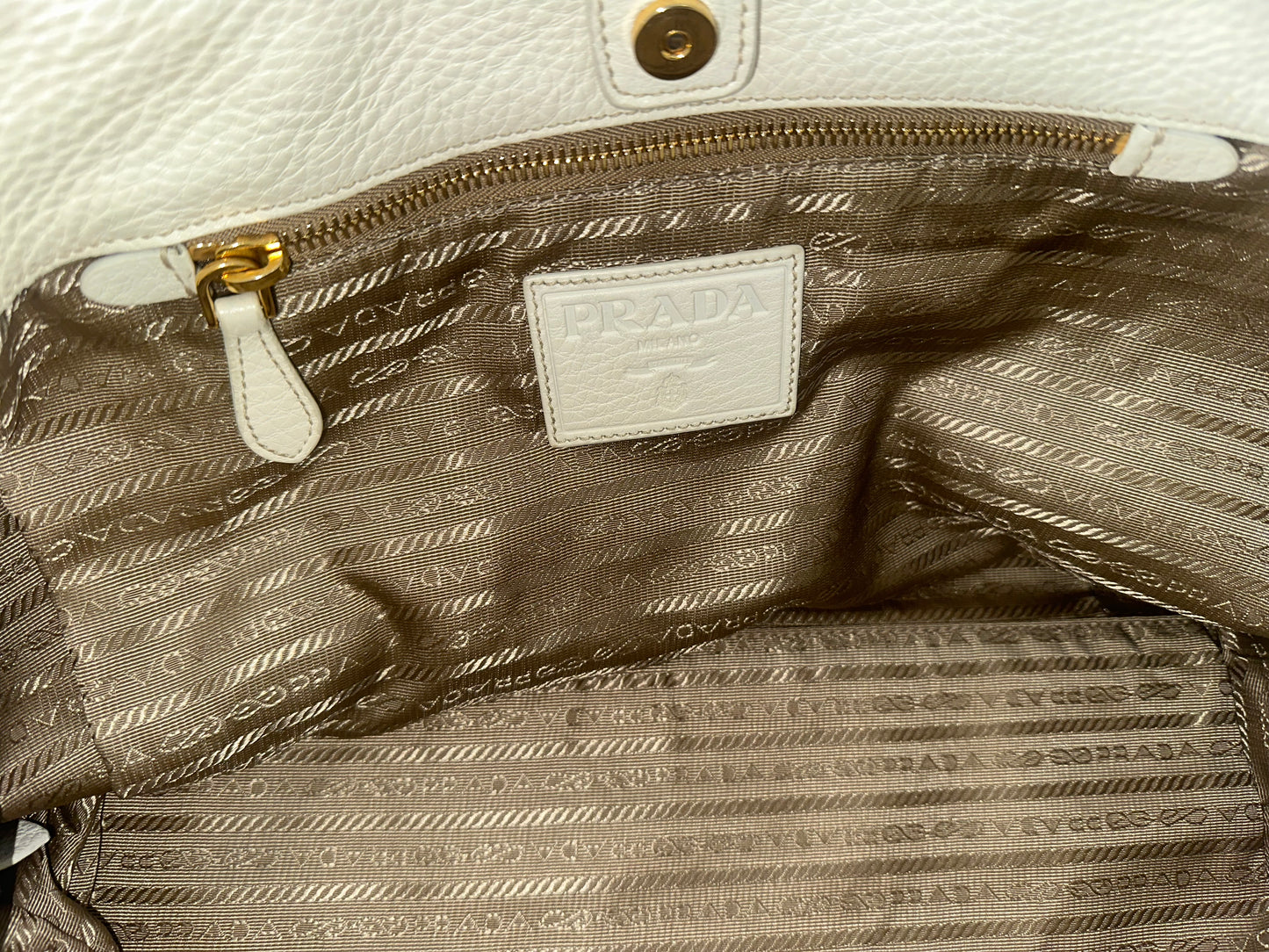 Prada Ivory Calfskin