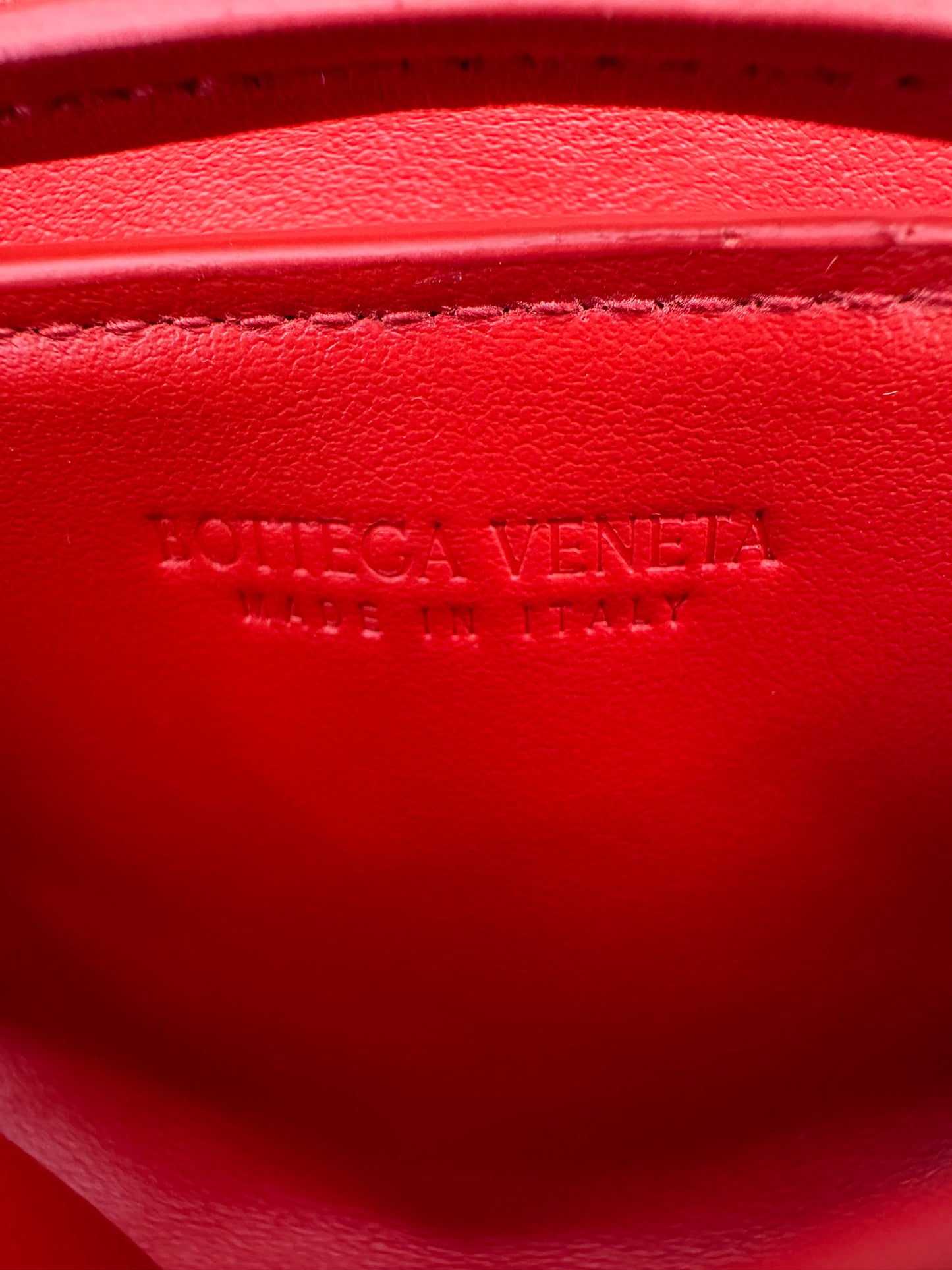 Bottega Veneta Intrecciato Red Pochette