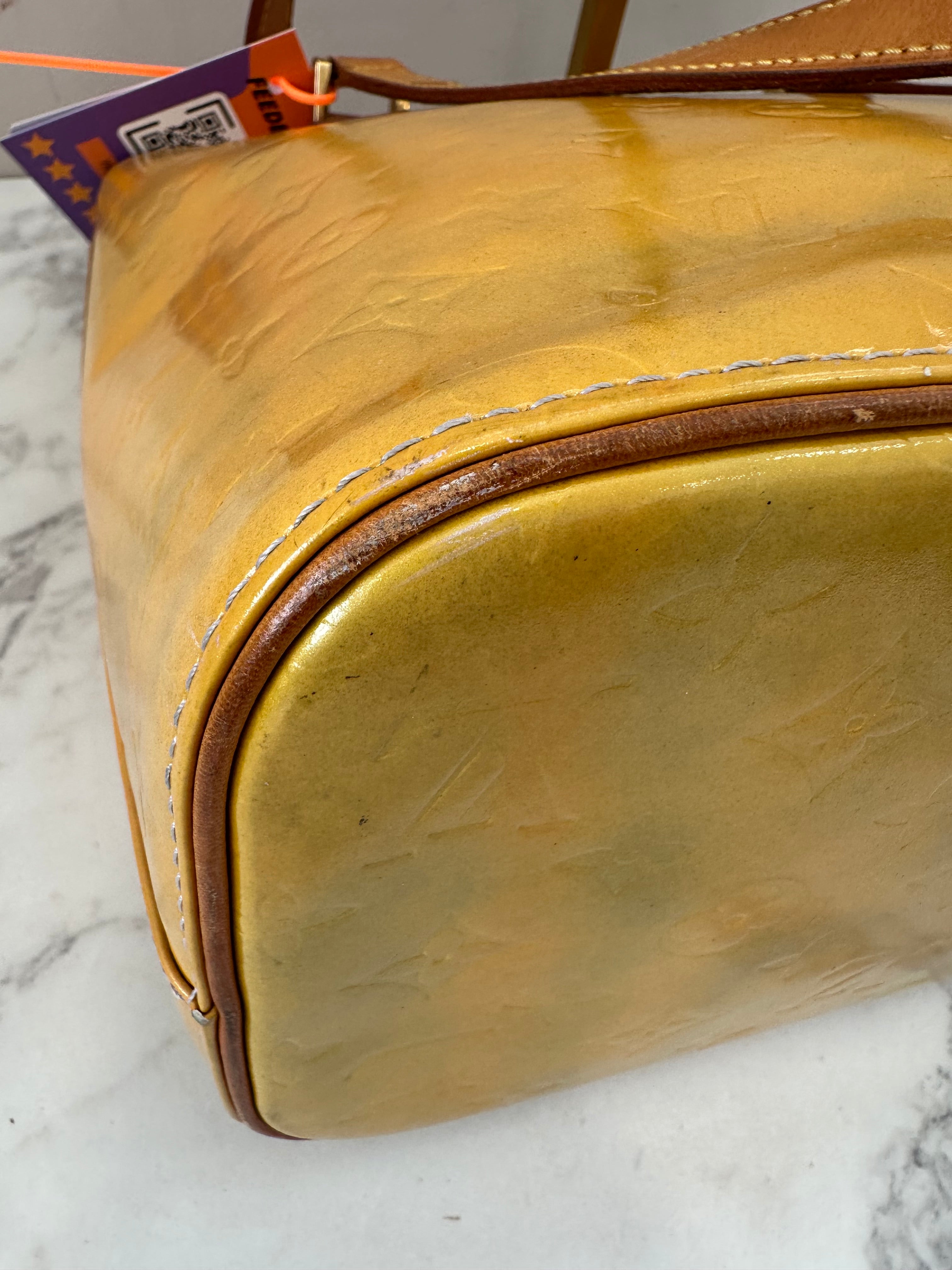 Louis Vuitton Houston Vernis Yellow