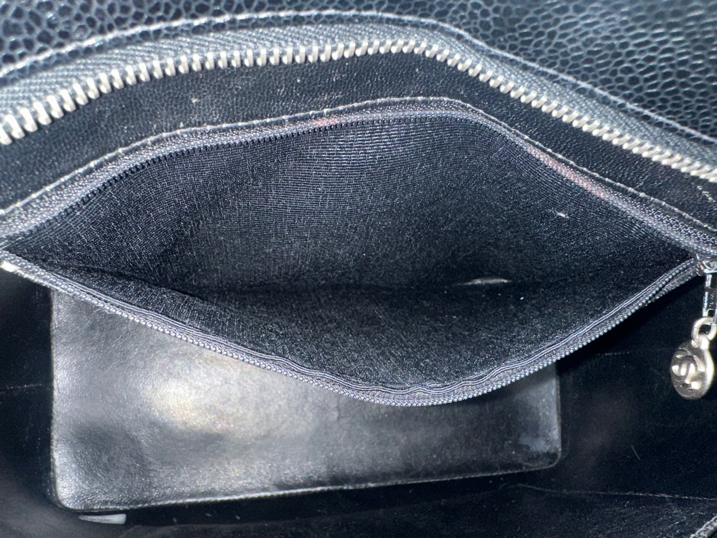 Chanel Black Calfskin Medallion