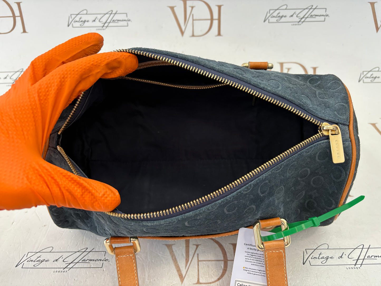 017102 - Céline Navy Suede
