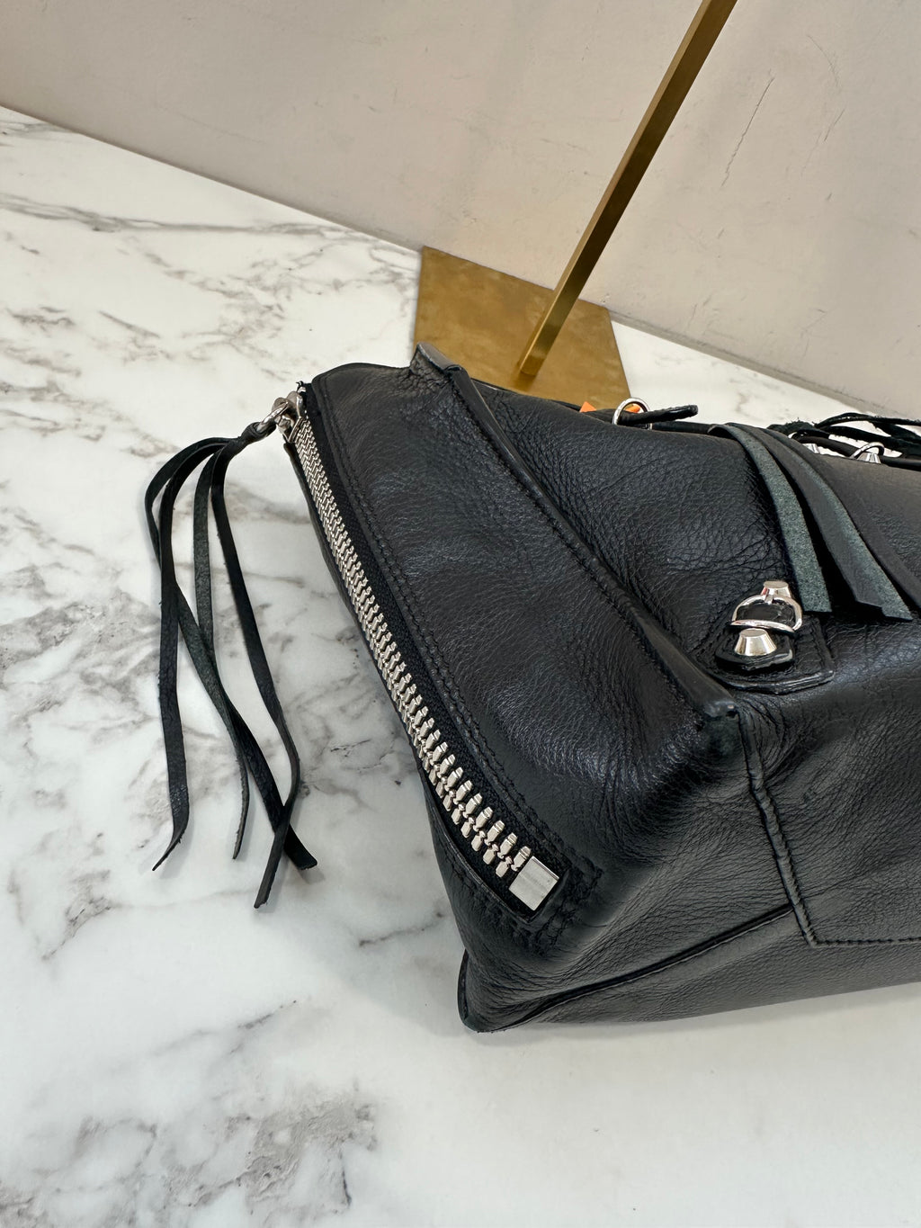 Balenciaga Black Leather