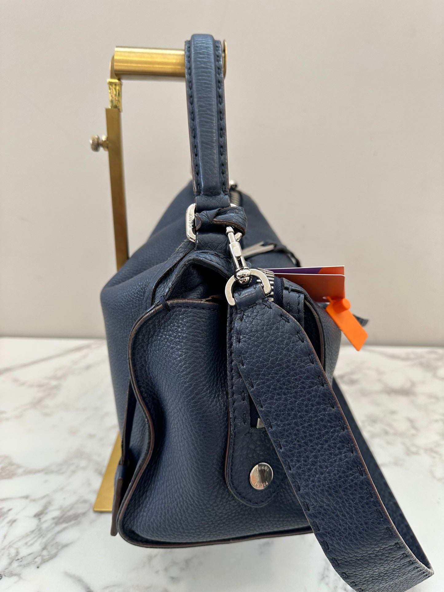 Fendi Blue Leather