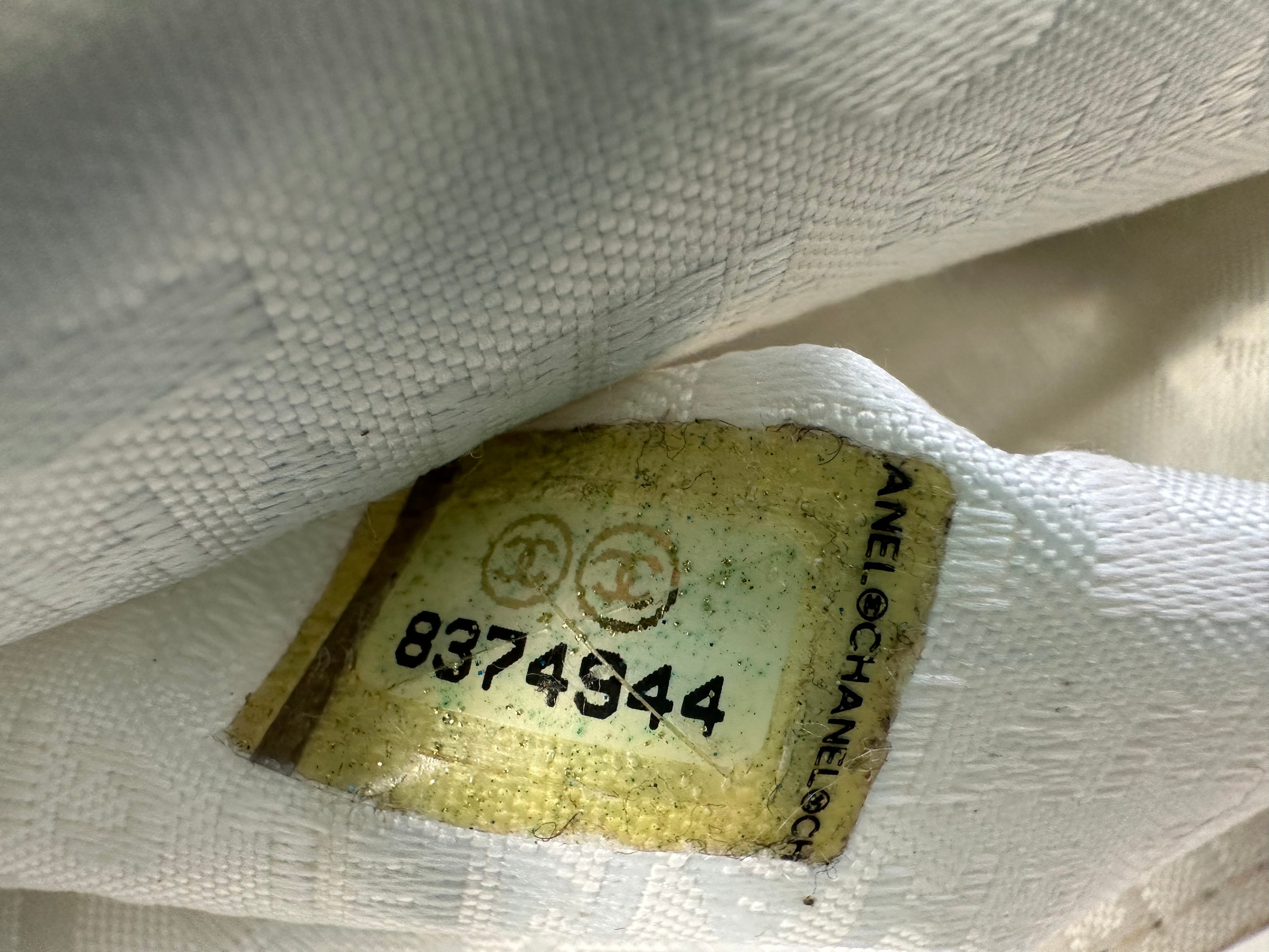 Chanel White Calfskin Mademoiselle