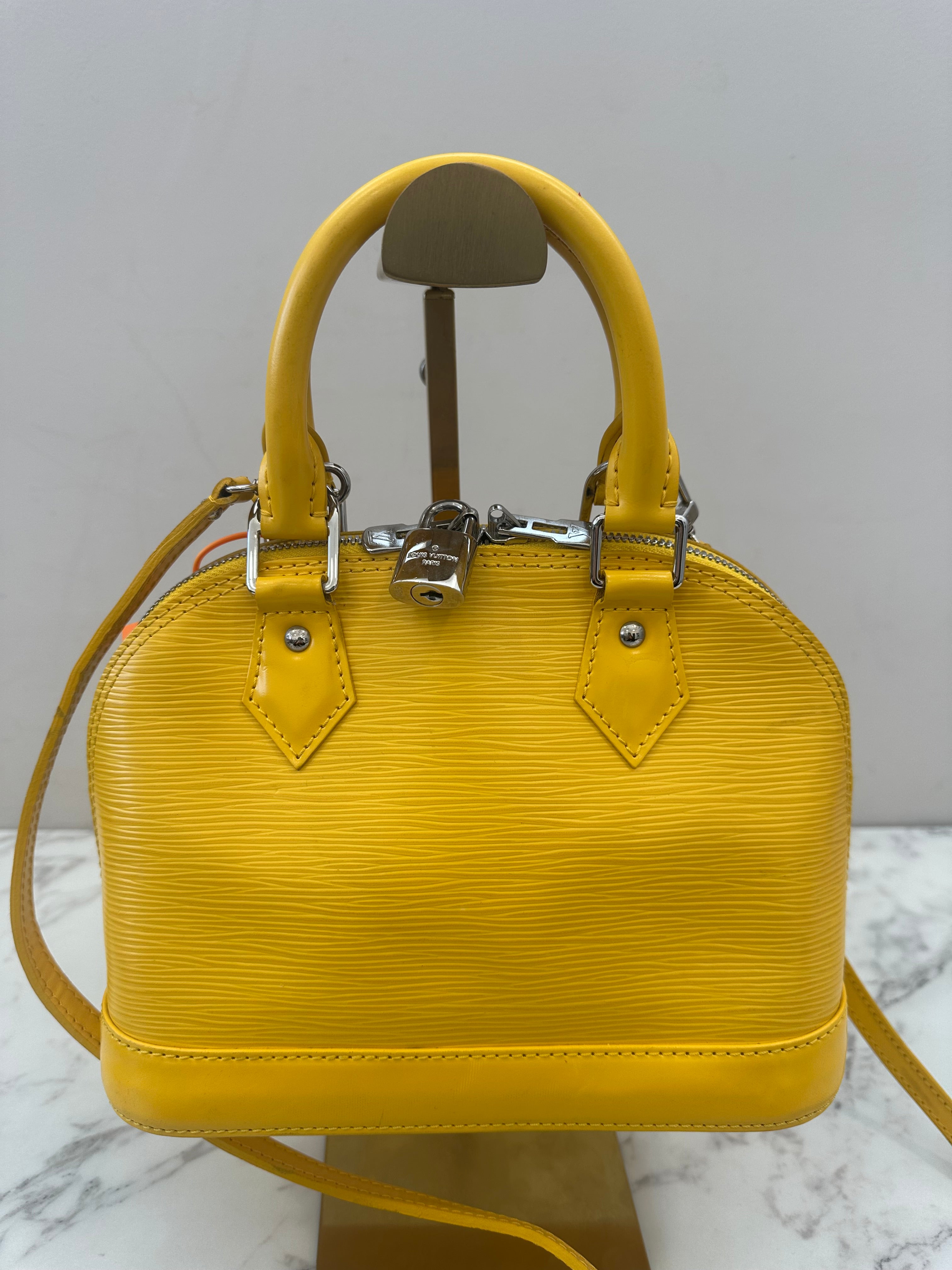 Louis Vuitton Alma BB Epi Yellow