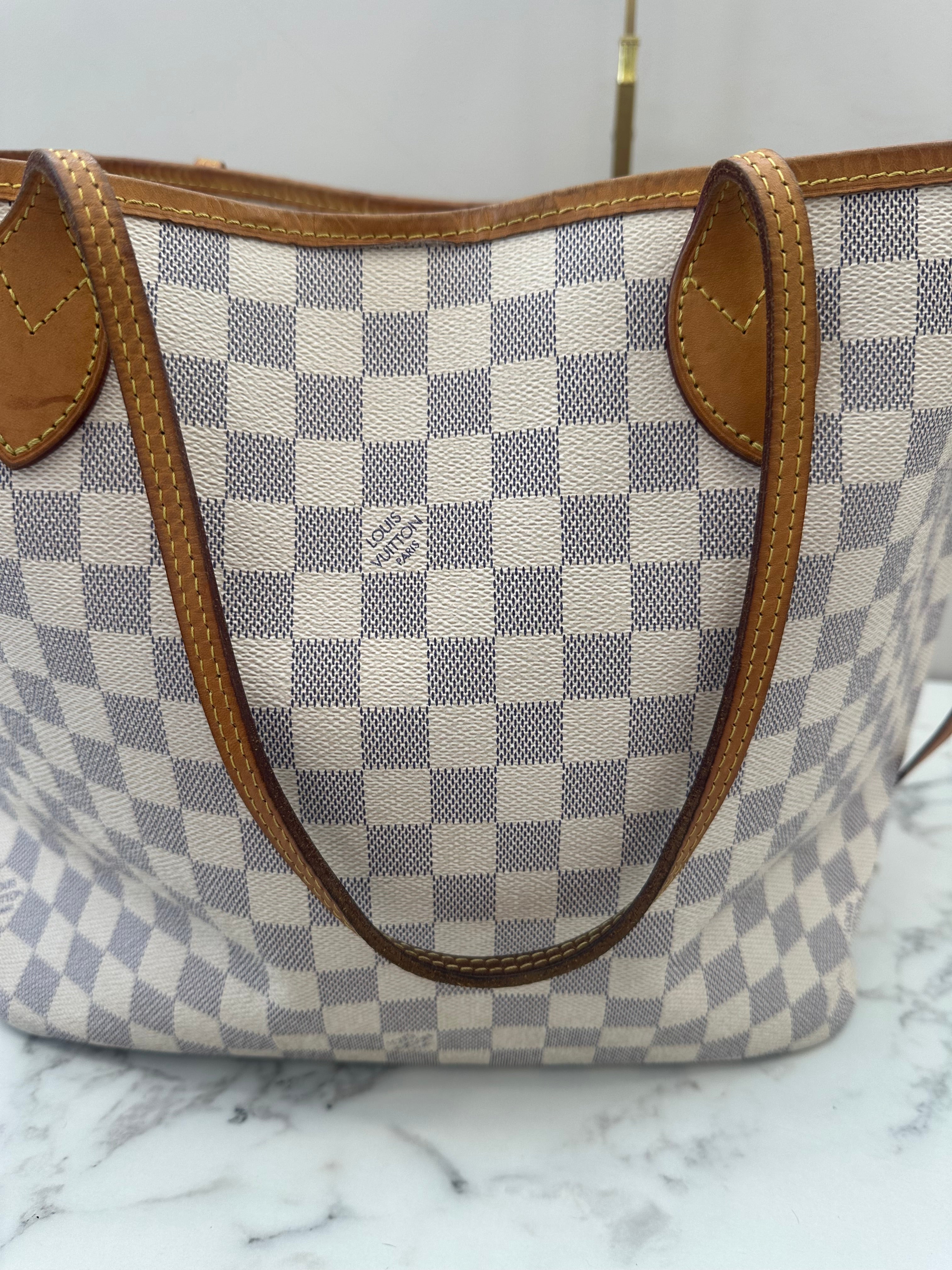 Louis Vuitton Neverfull Azur MM + Pochette