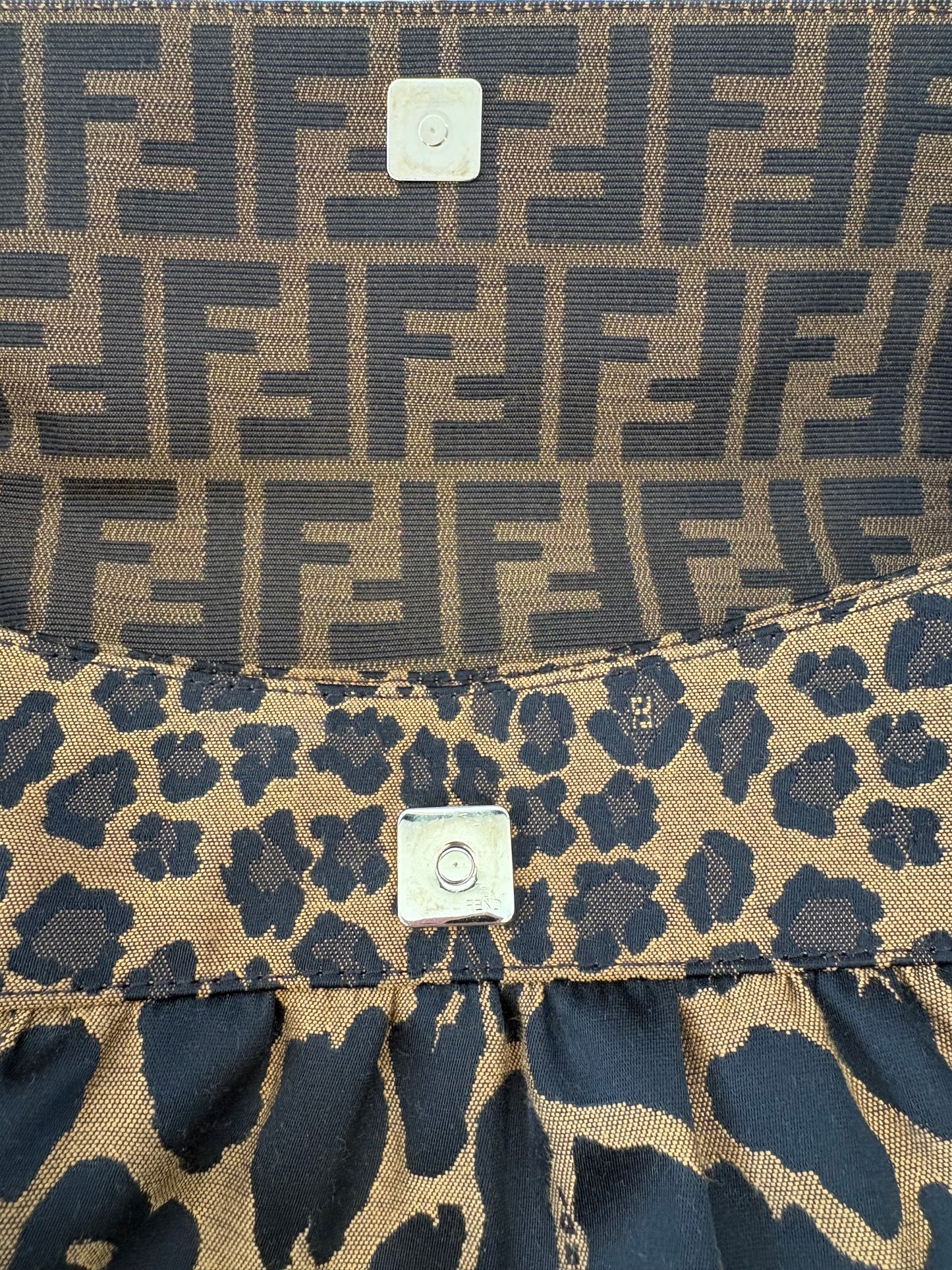018705 - Fendi Brown Canvas Cheetah Zucca