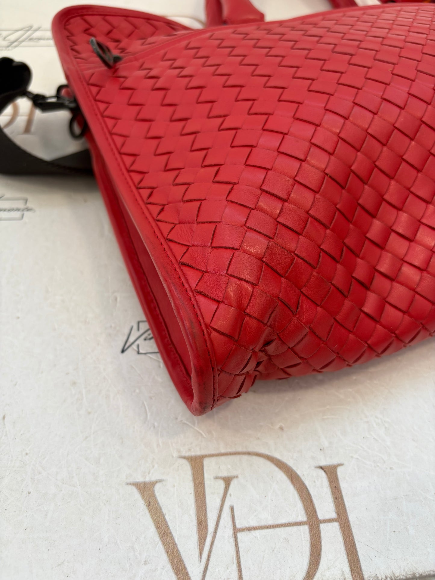018534 - Bottega Veneta Red Intrecciato