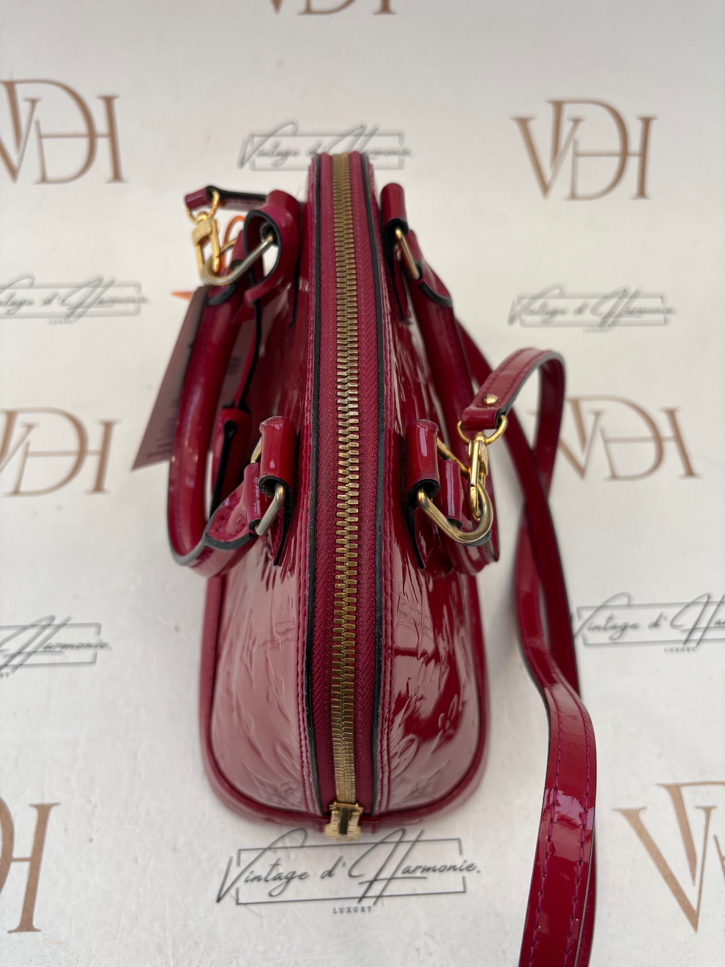Louis Vuitton Alma BB Red Vernis