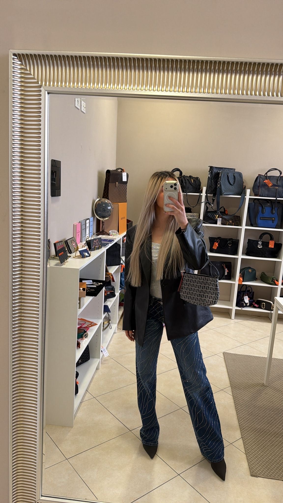 017783 - Fendi Gray Zucchino