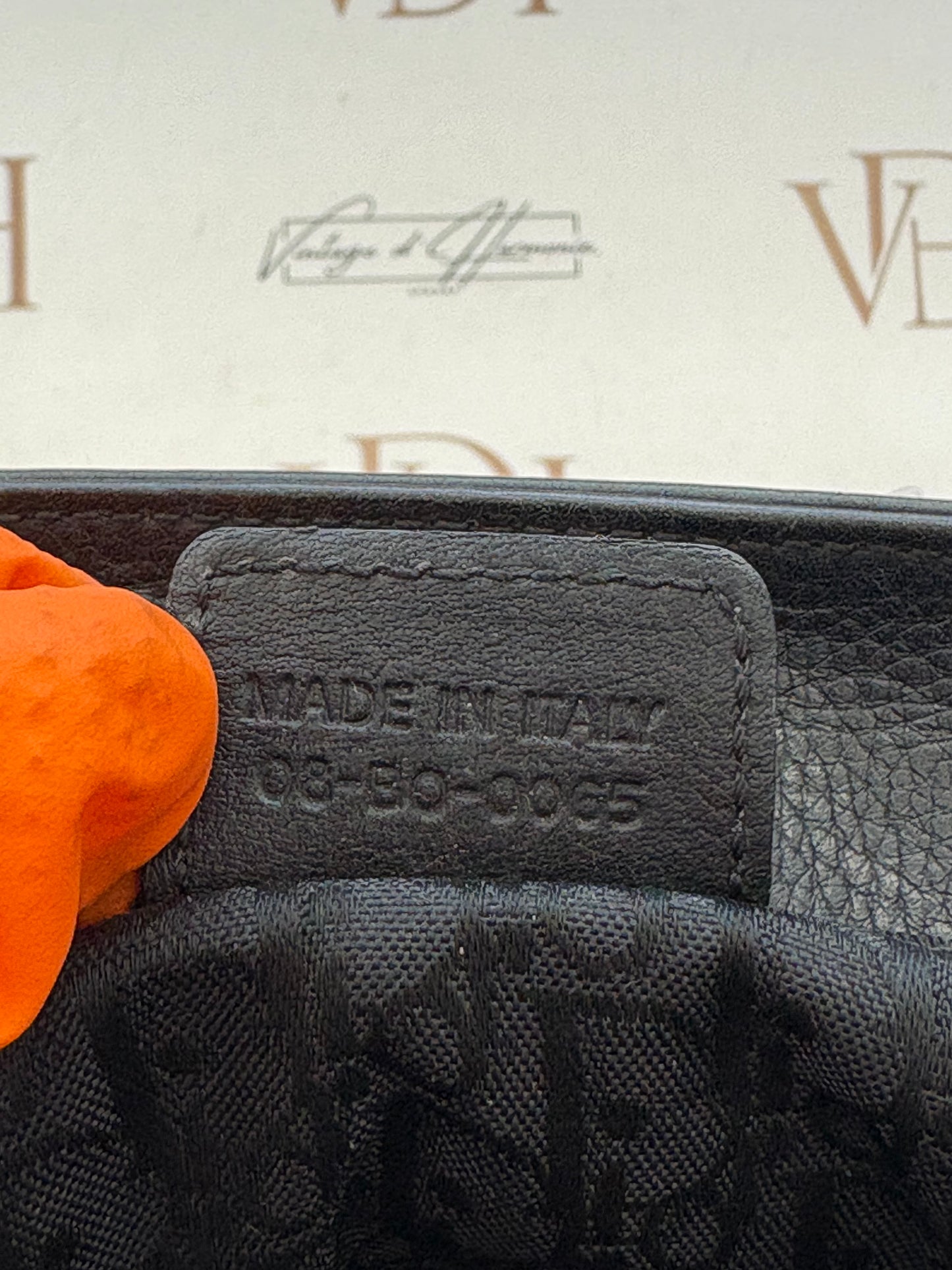 018113 - Christian Dior Black Leather Cannage Tote