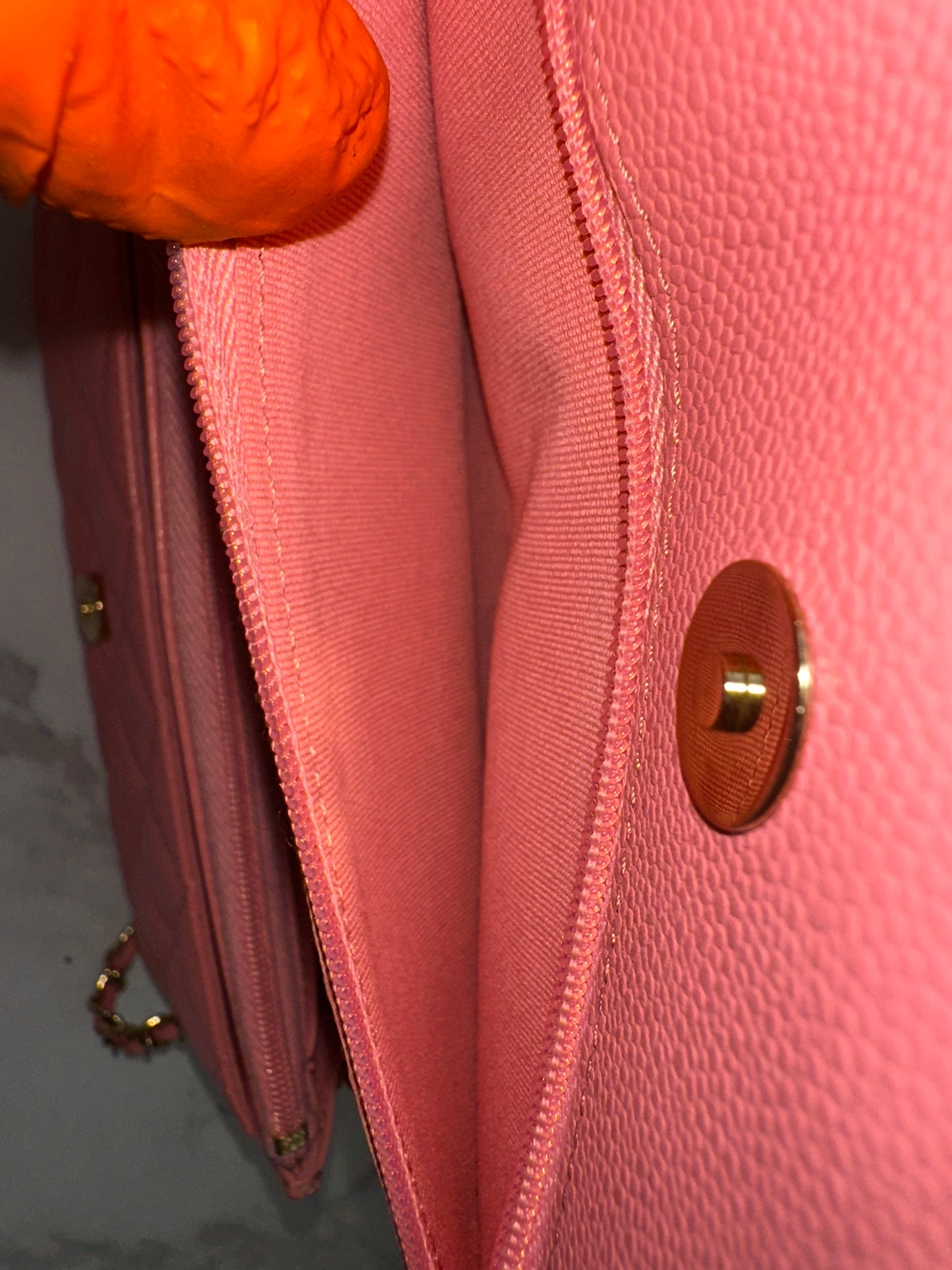 Chanel Pink Calfskin Classic