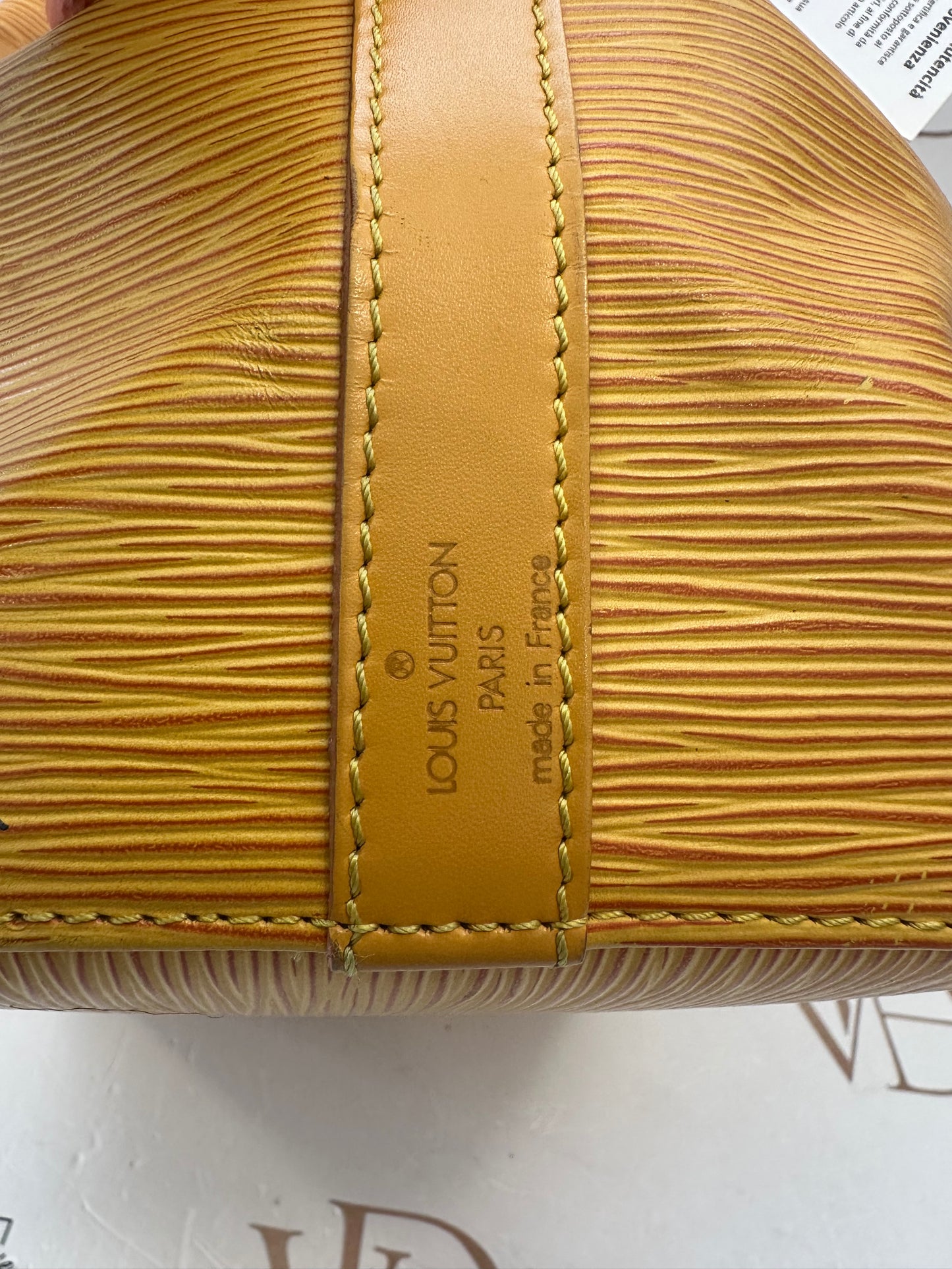 017929 - Louis Vuitton Yellow Epi Noè