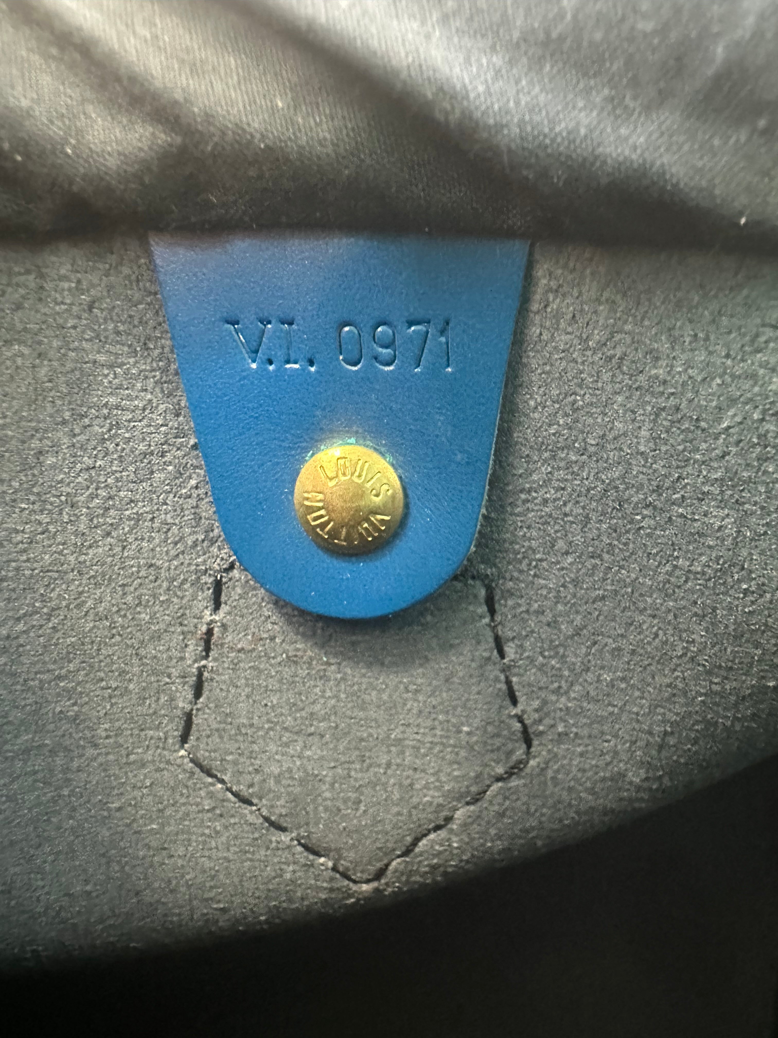 Louis Vuitton Speedy 25 Epi Blue