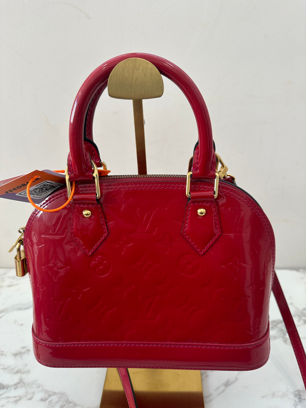 Louis Vuitton Alma BB Vernis Red
