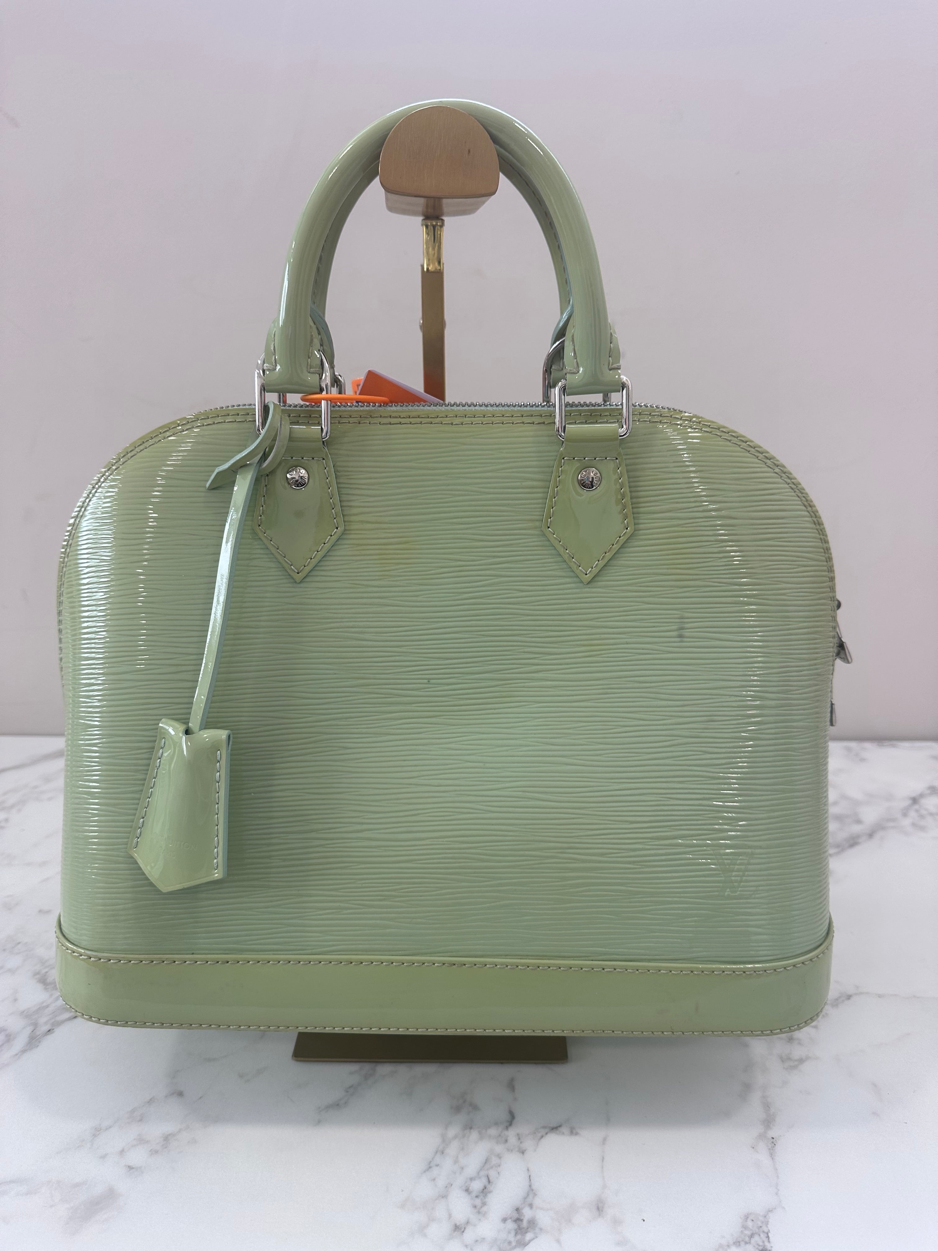 Louis Vuitton Alma Epi Green Vernis