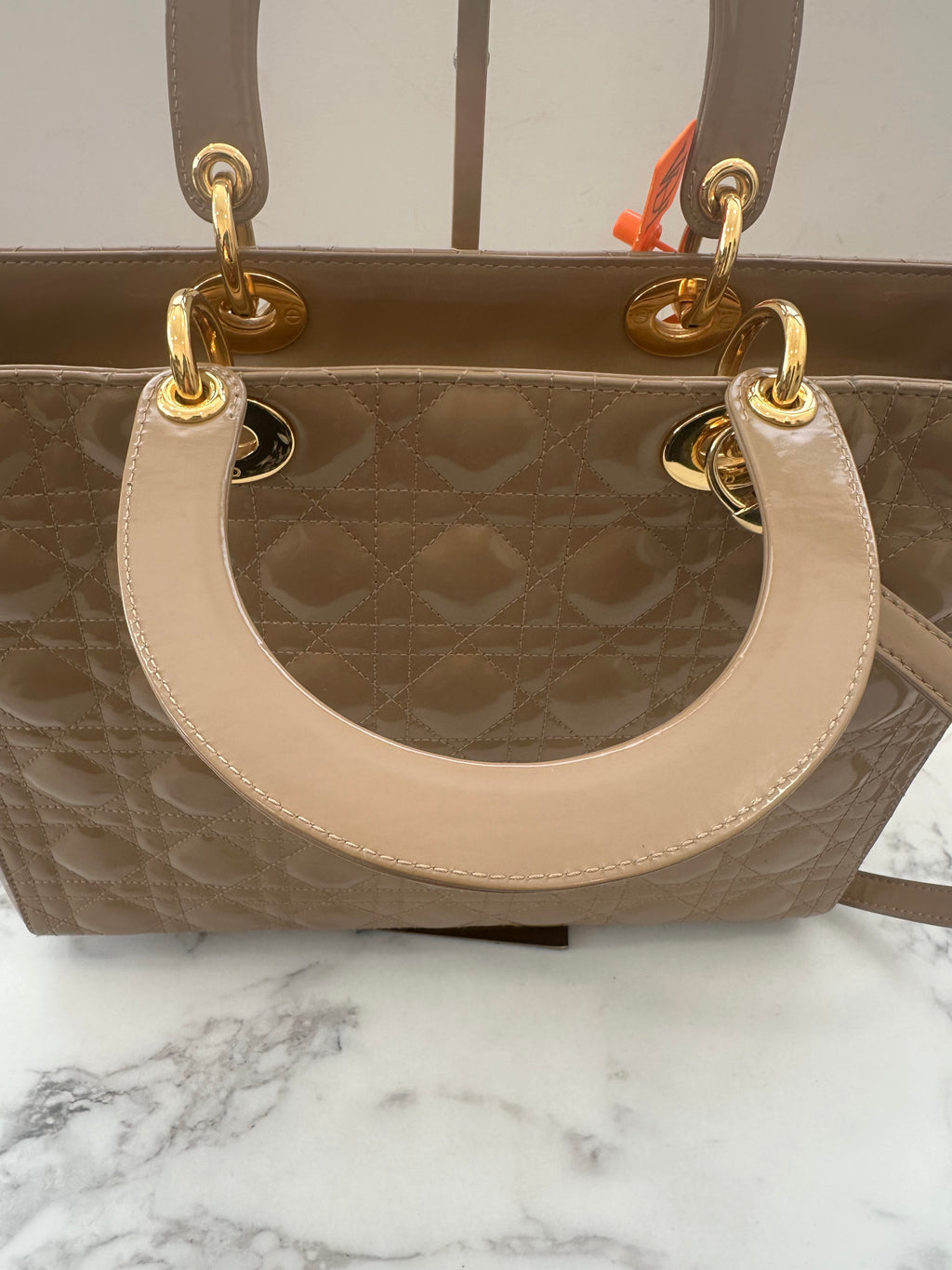 Christian Dior Beige Leather Lady
