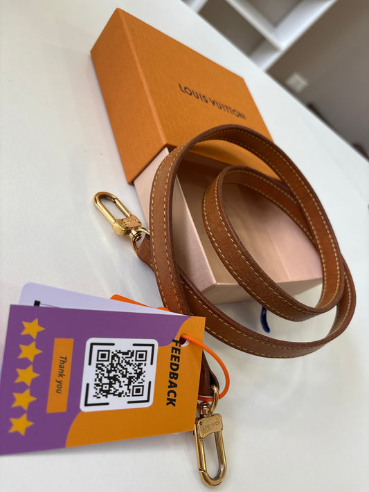 Tracolla in vacchetta Louis Vuitton