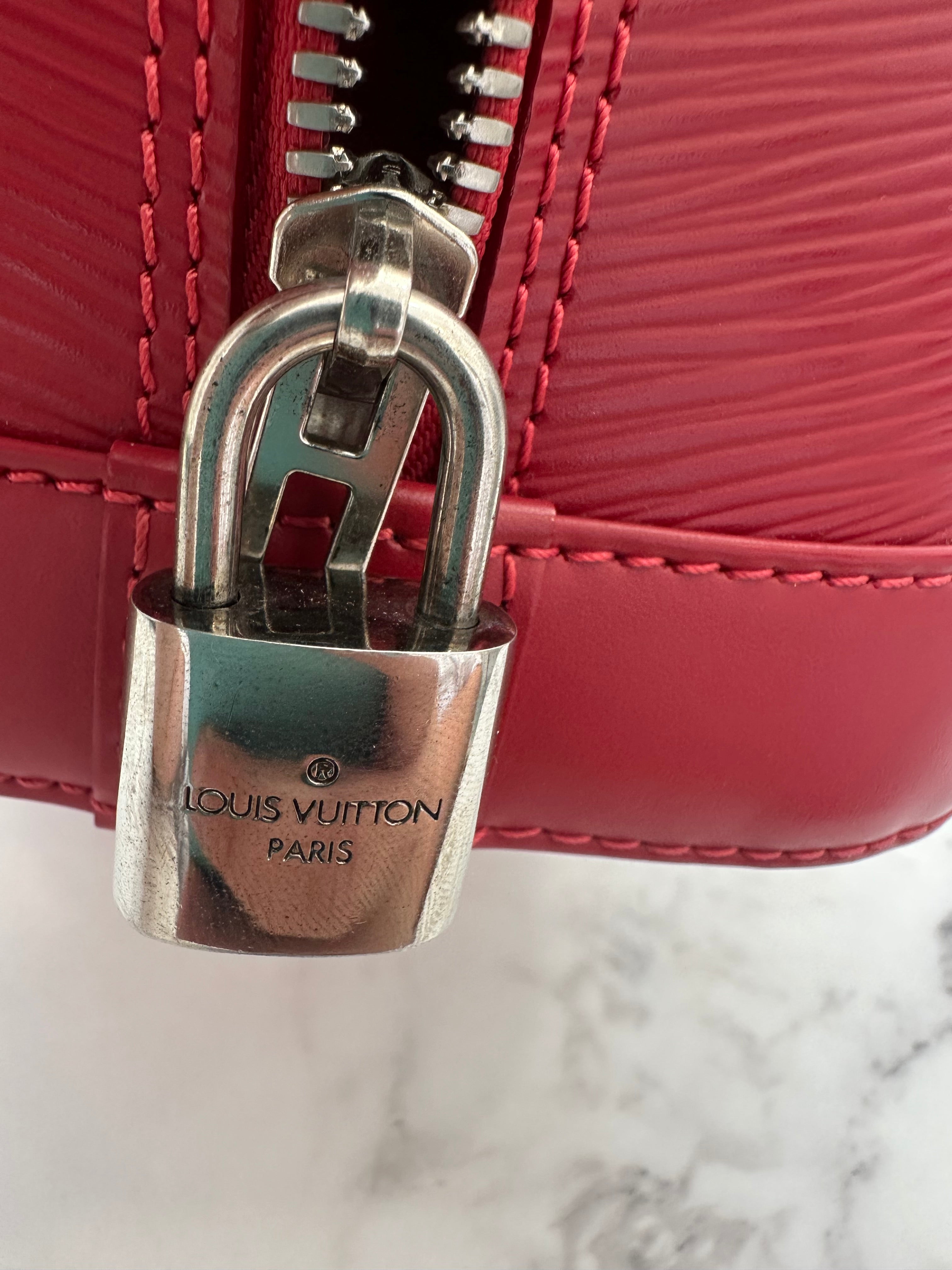 Louis Vuitton Alma Epi red