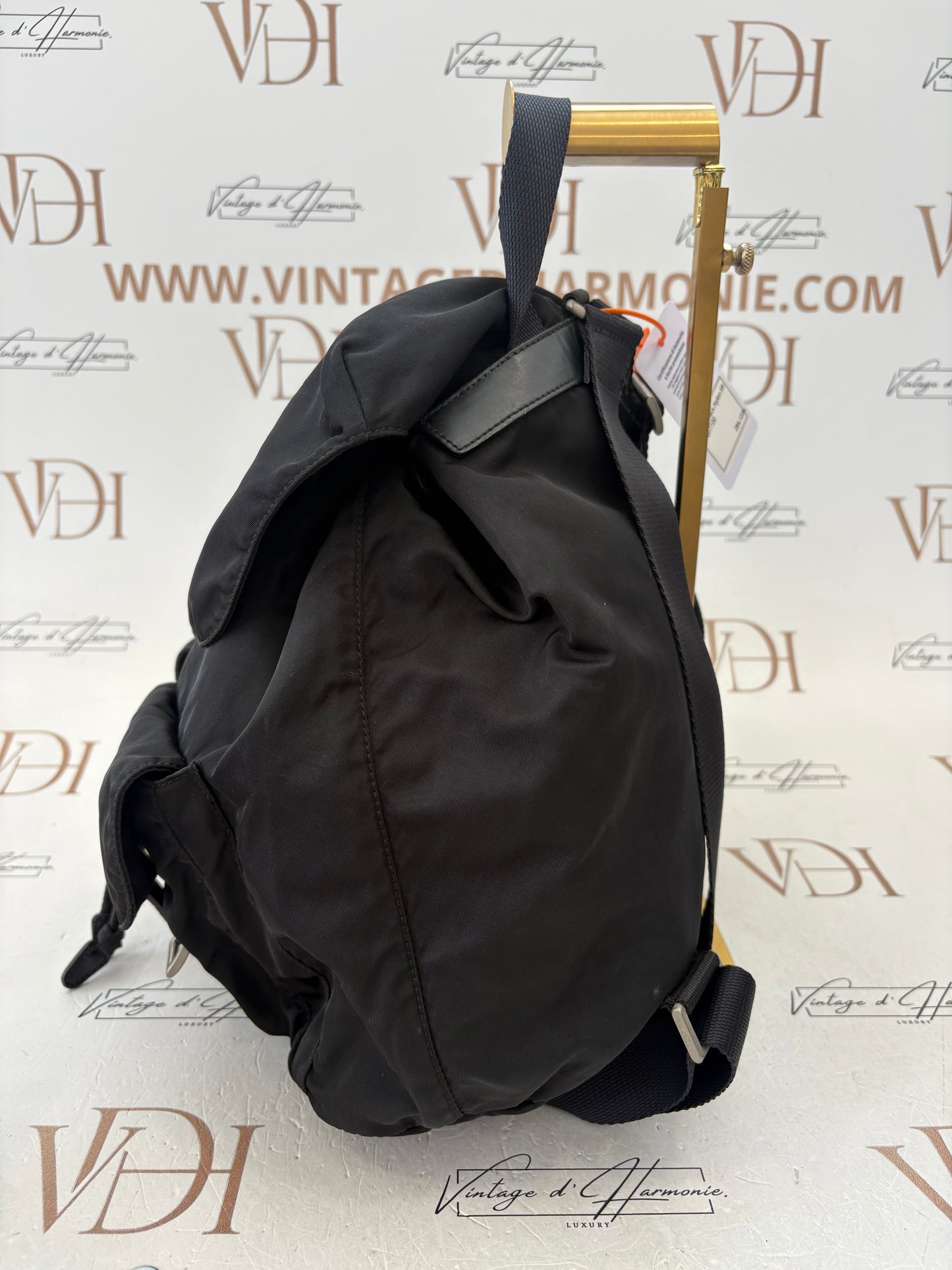 018604 - Prada Black Nylon Backpack