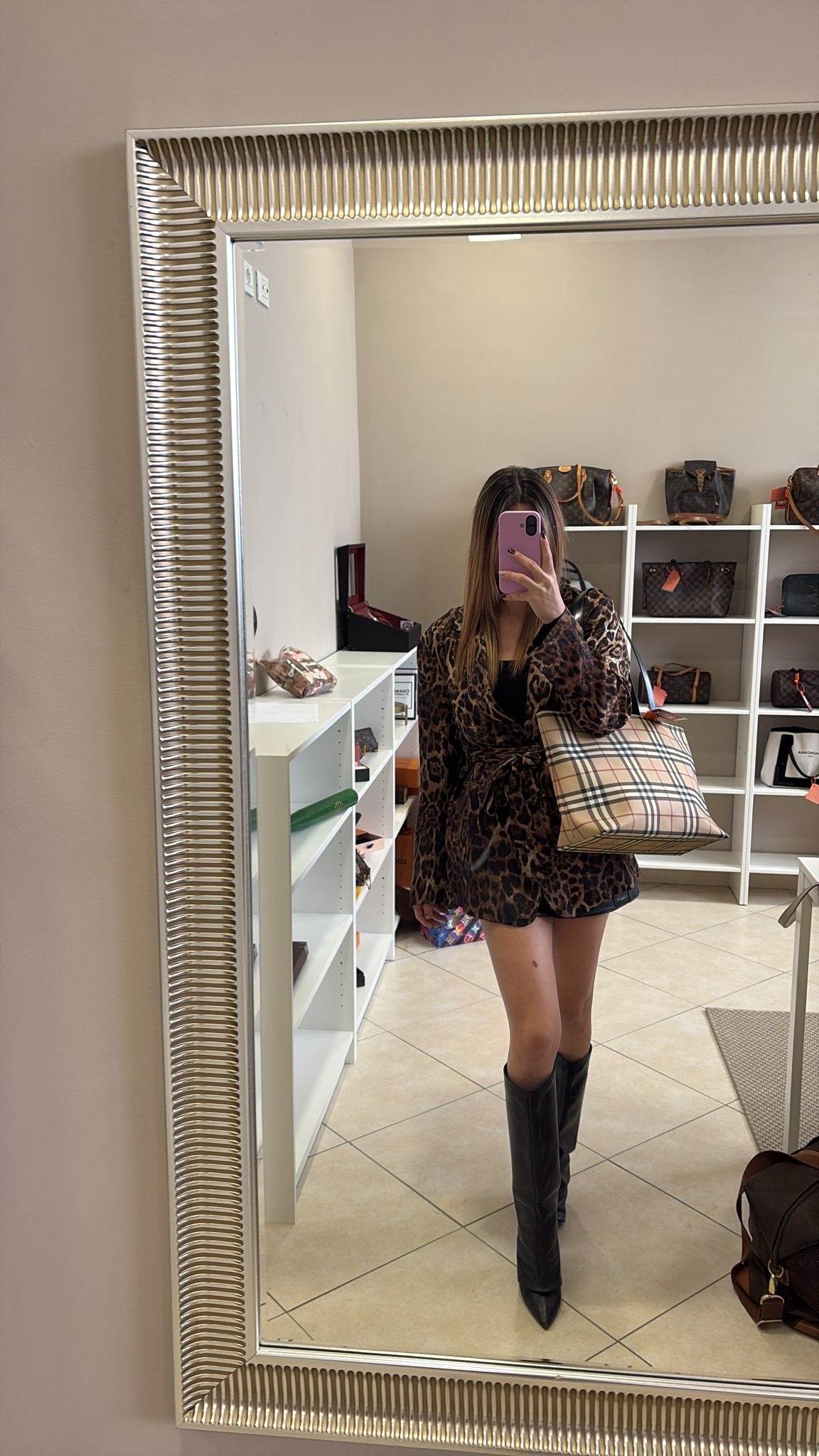 Burberry Beige PVC House Check