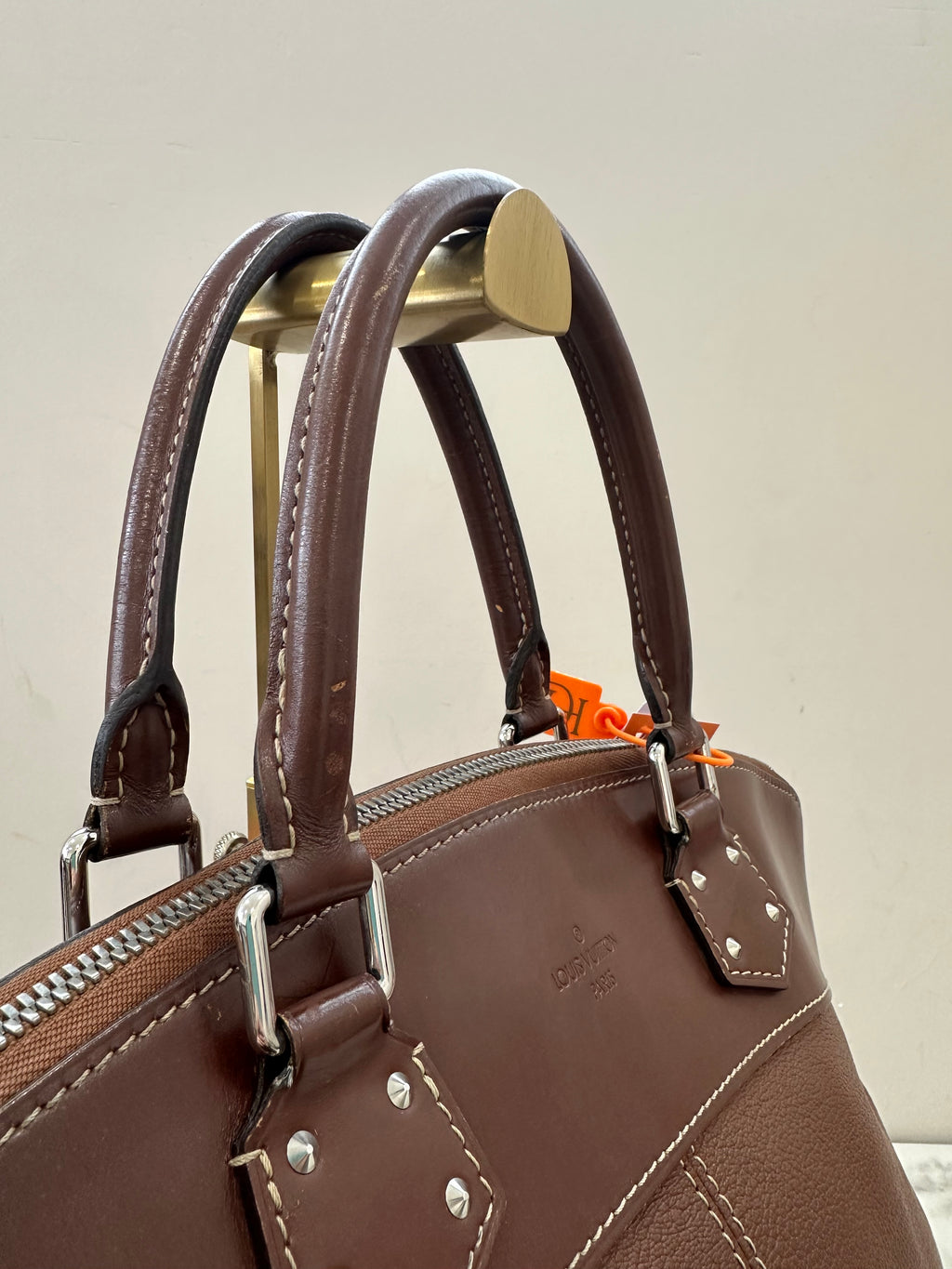 Louis Vuitton Brown Suhali Lockit MM