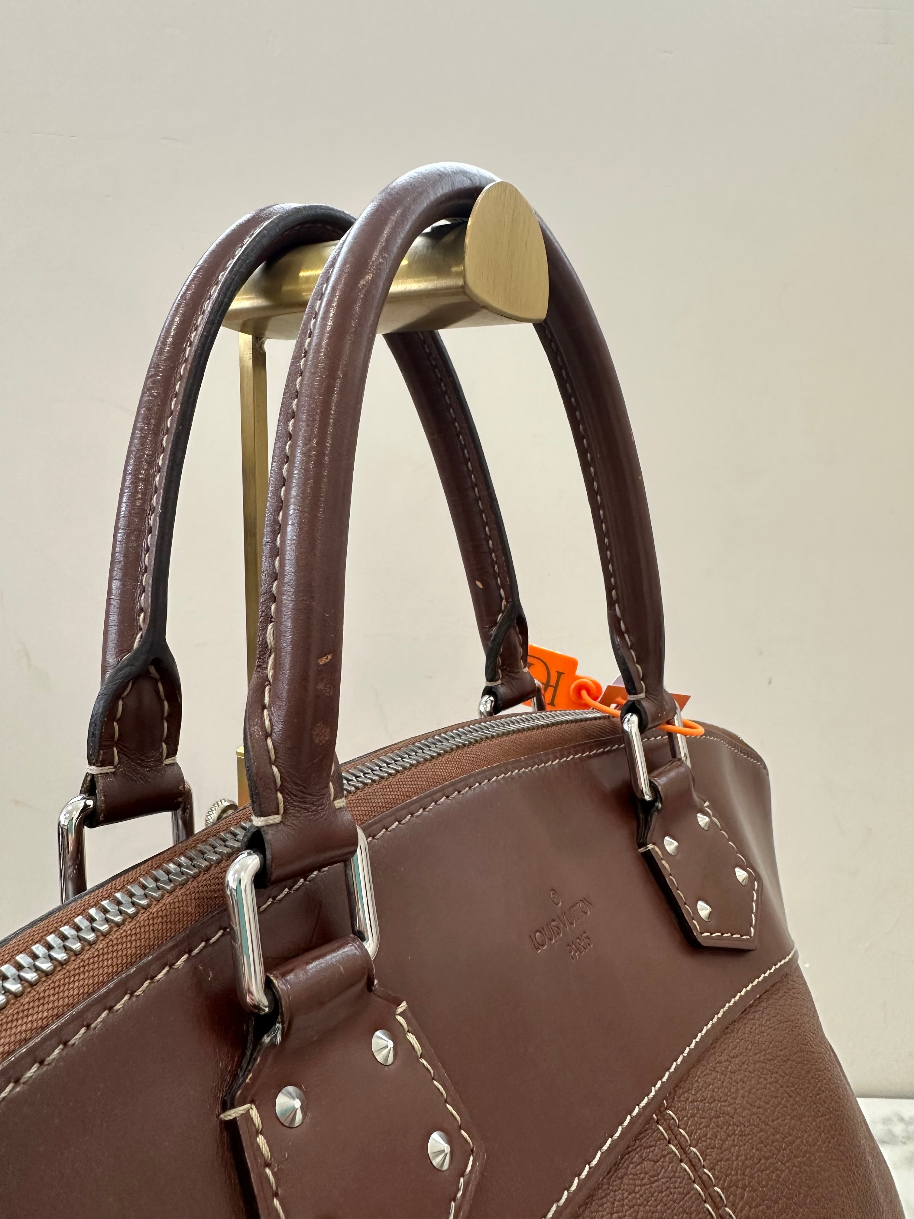 Louis Vuitton Brown Suhali Lockit MM