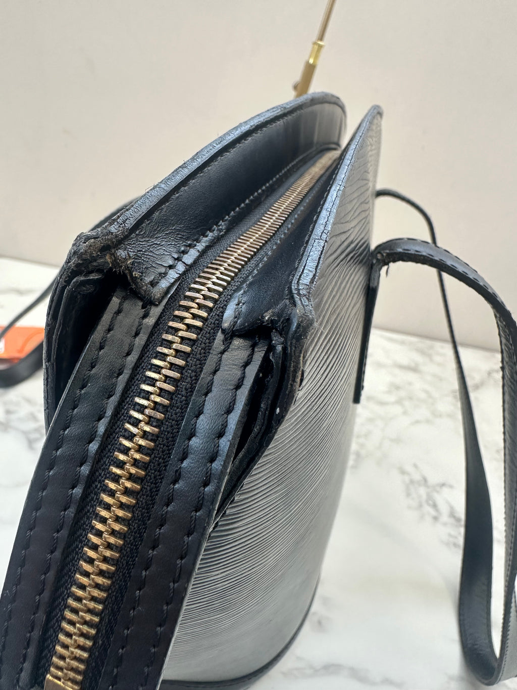 Louis Vuitton Black Epi Saint Jacques