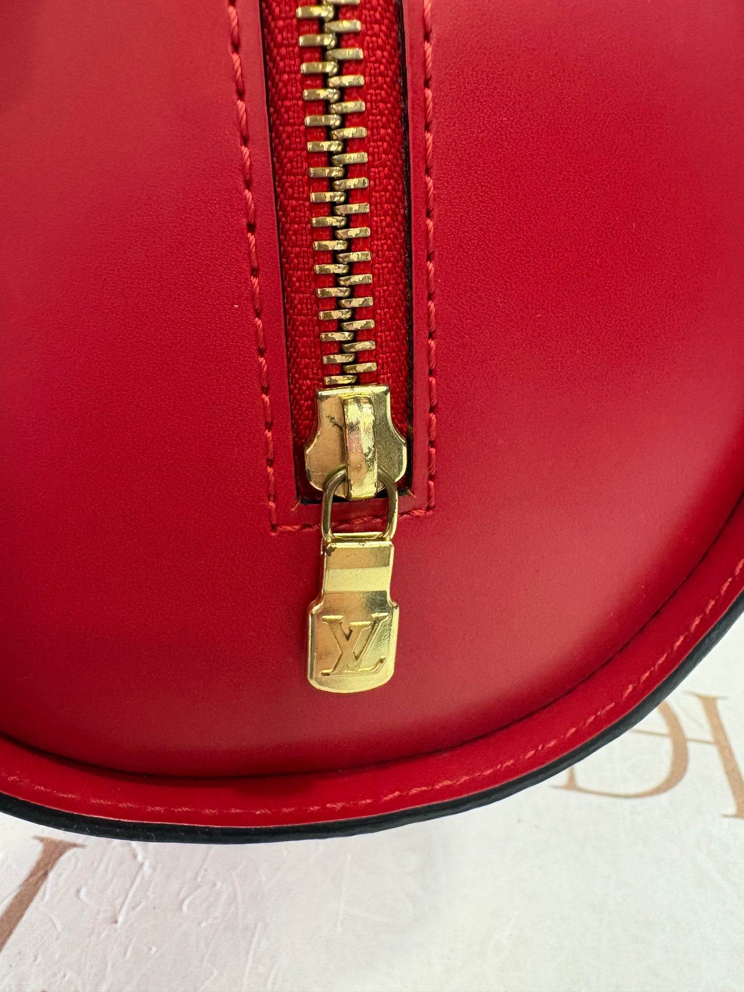 017700 - Louis Vuitton Red Epi Soufflot