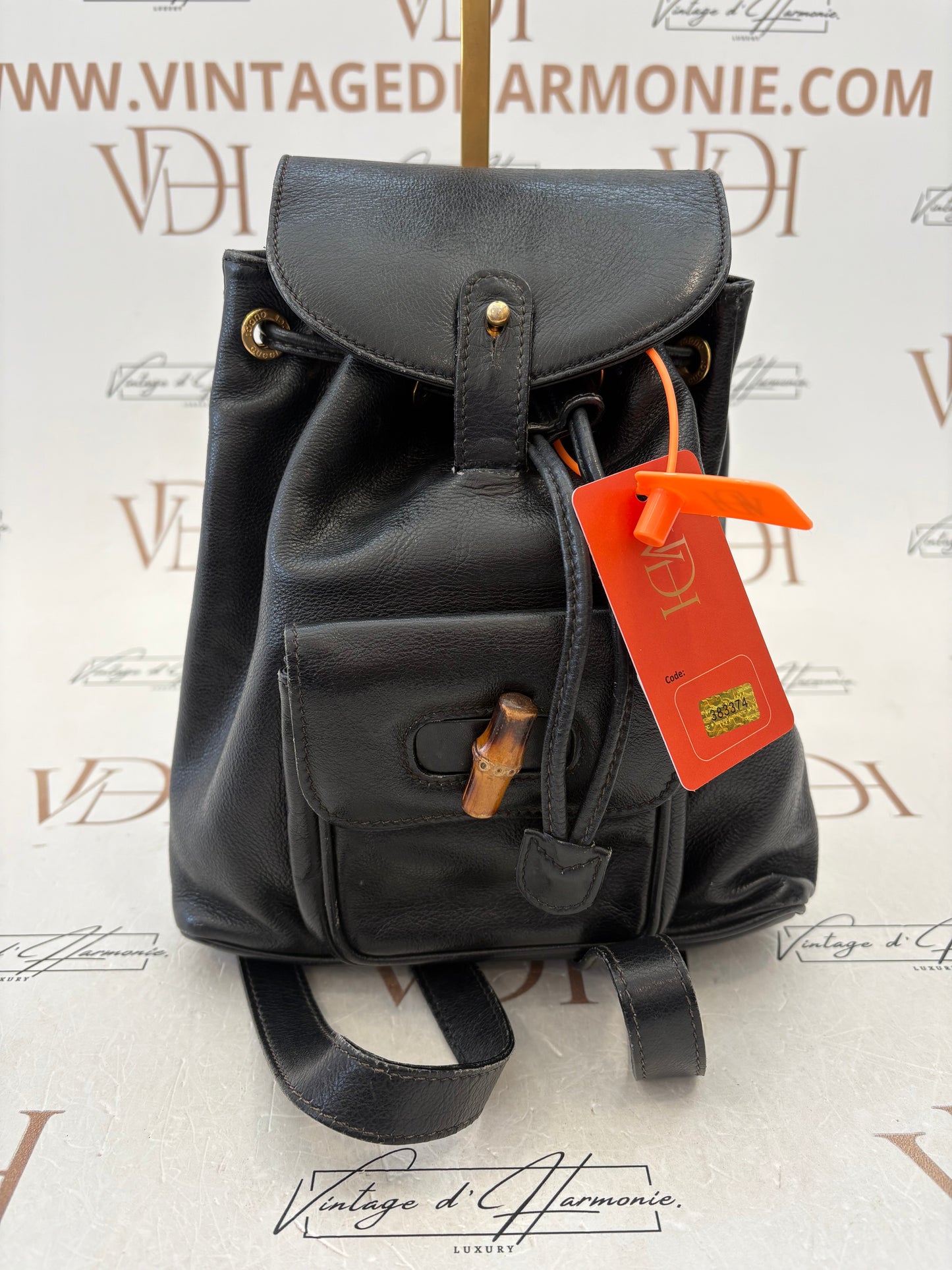 383374 - Gucci Bamboo Backpack