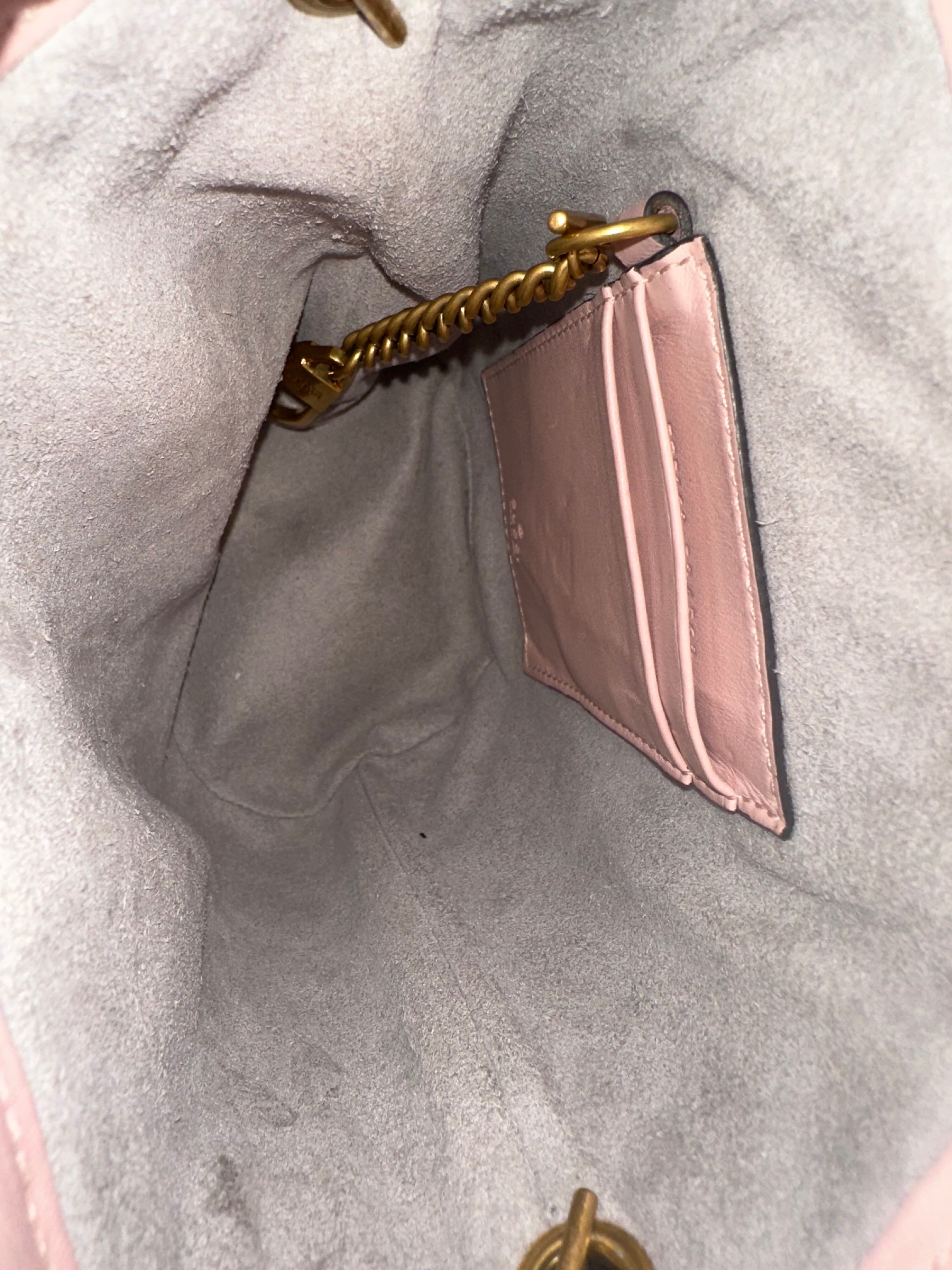 Gucci Marmont Pink Bucket