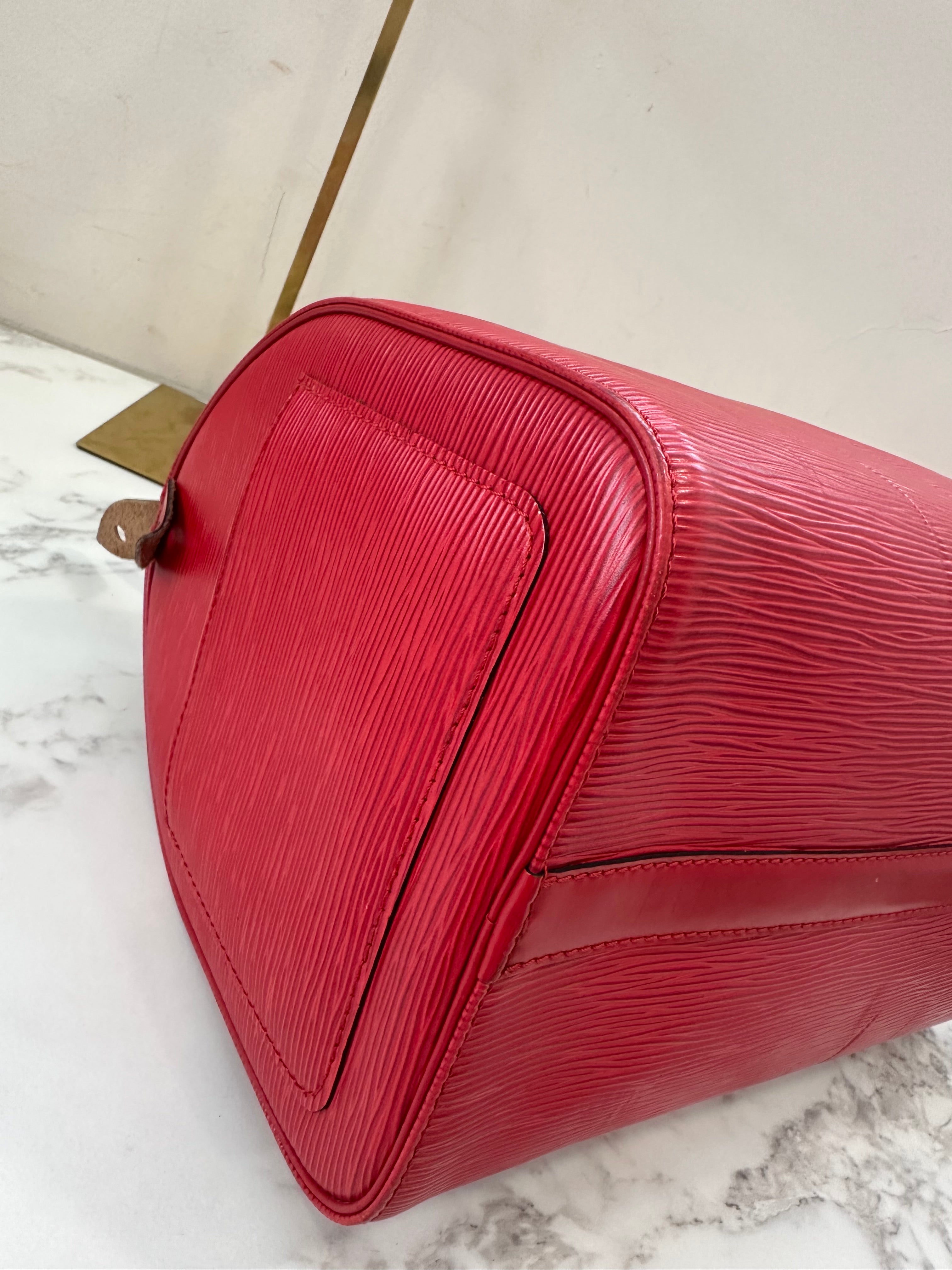 Louis Vuitton Speedy 35 Red Epi