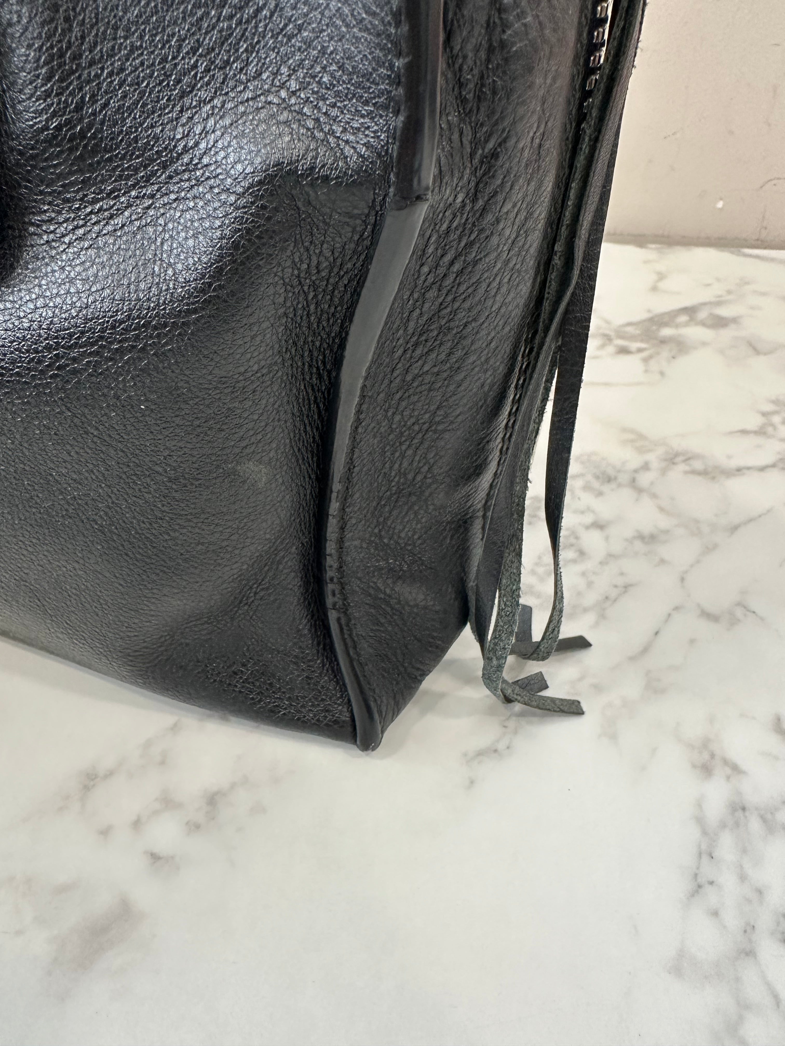 Balenciaga Black Leather