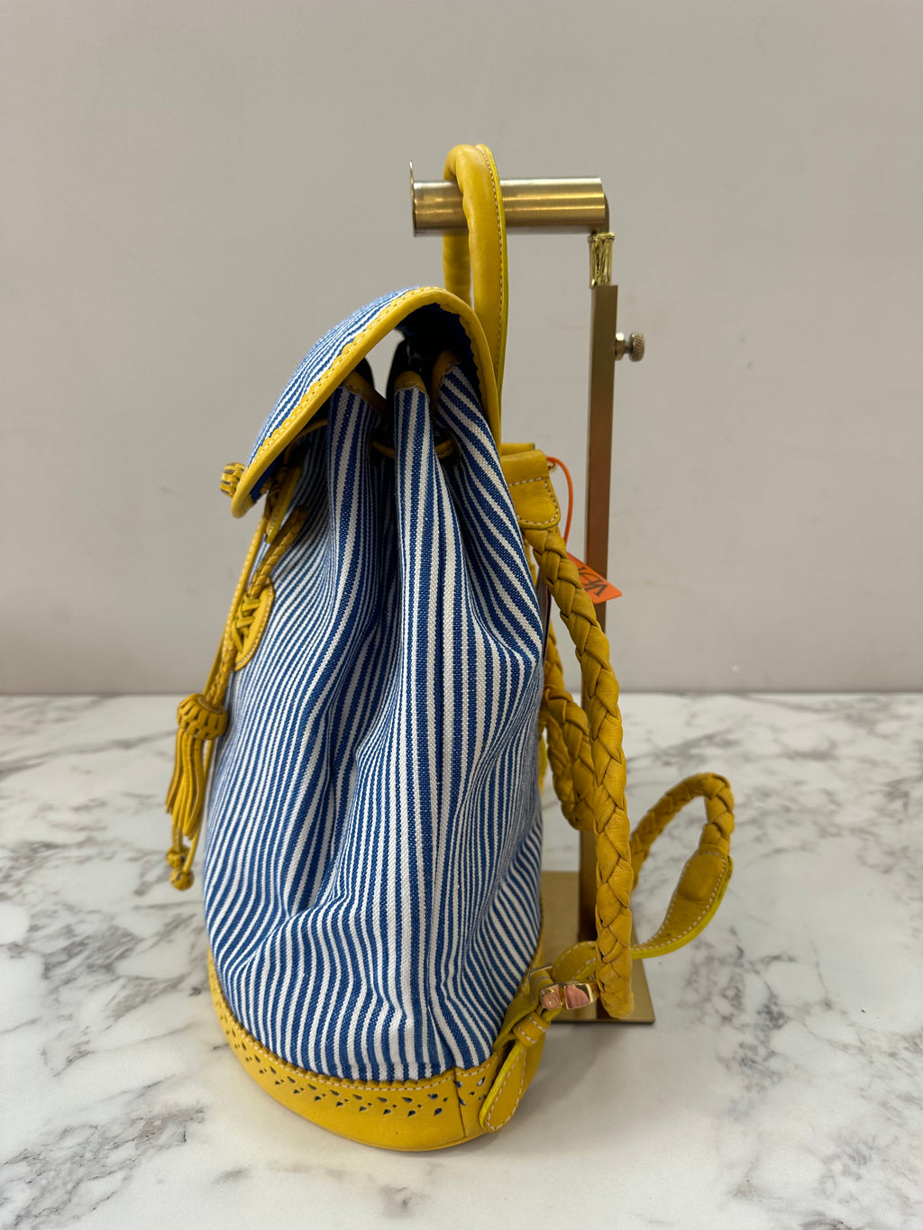 Loewe Blue White Yellow Backpack