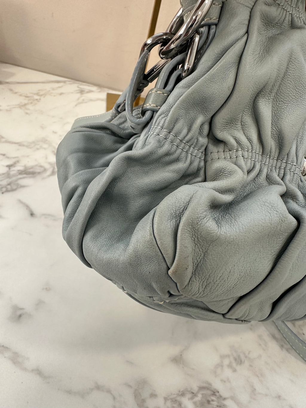 Prada Gaufre Ice Gray