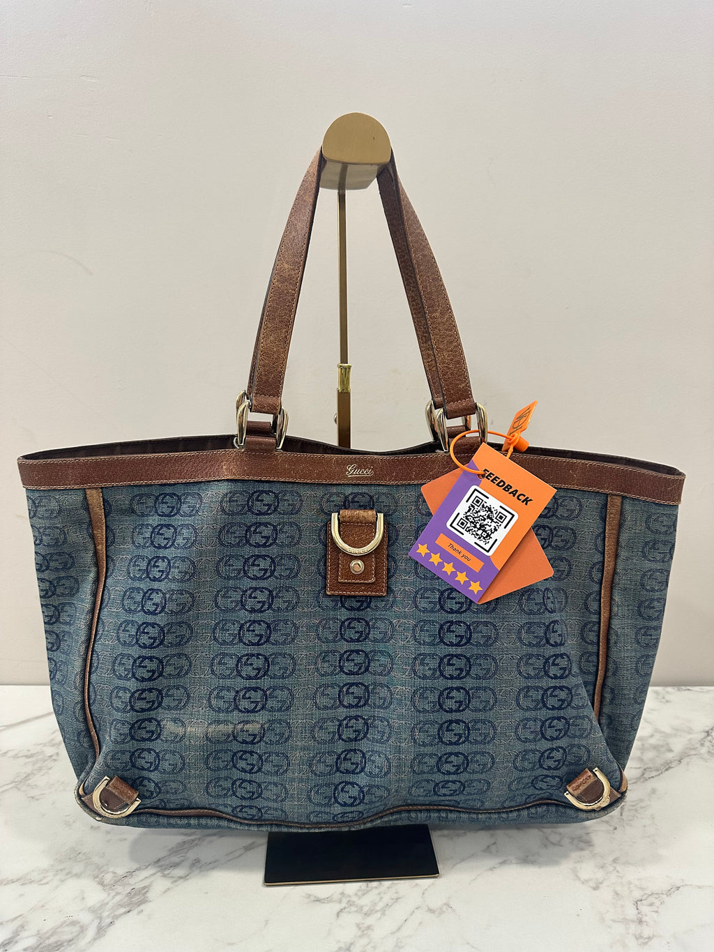 Gucci Denim Tote Bag