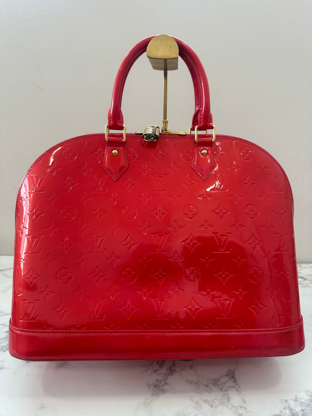 Louis Vuitton Alma Vernis Red