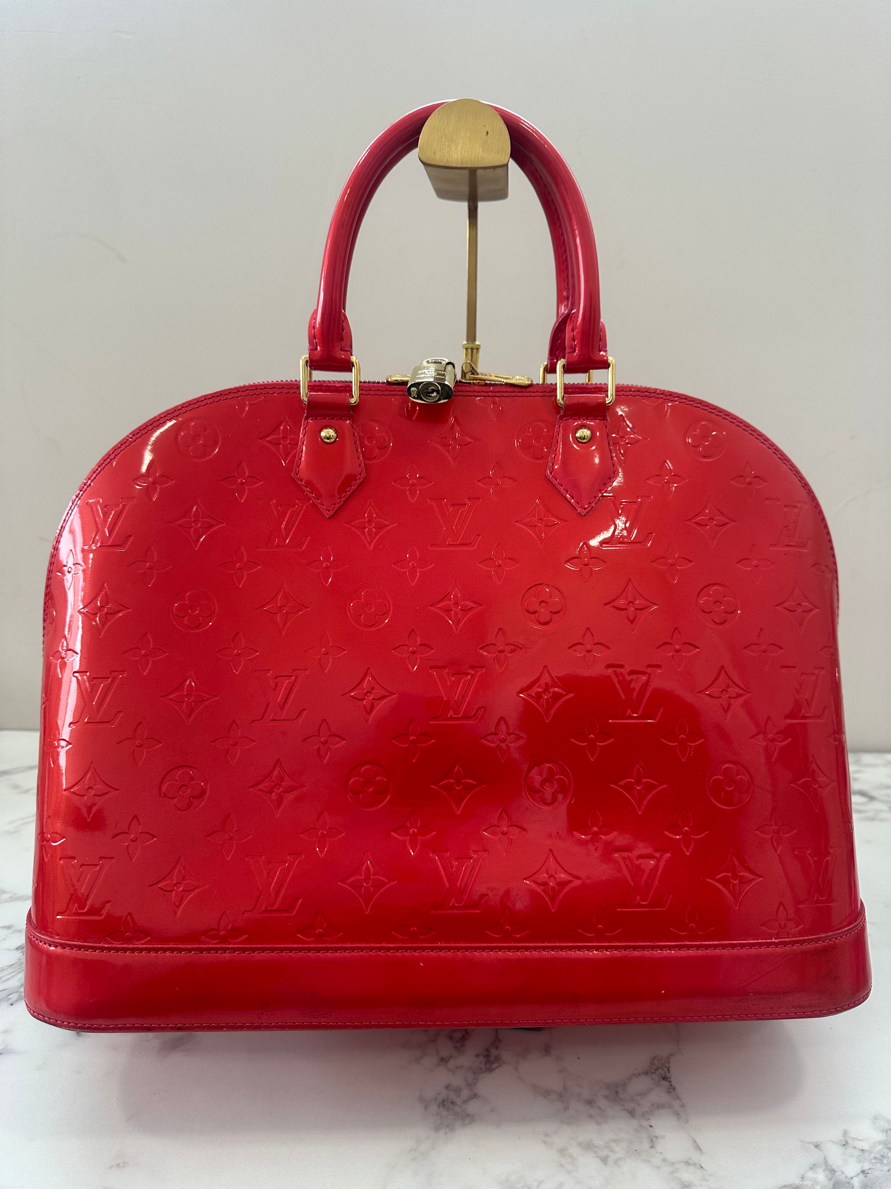 Louis Vuitton Alma Vernis Red