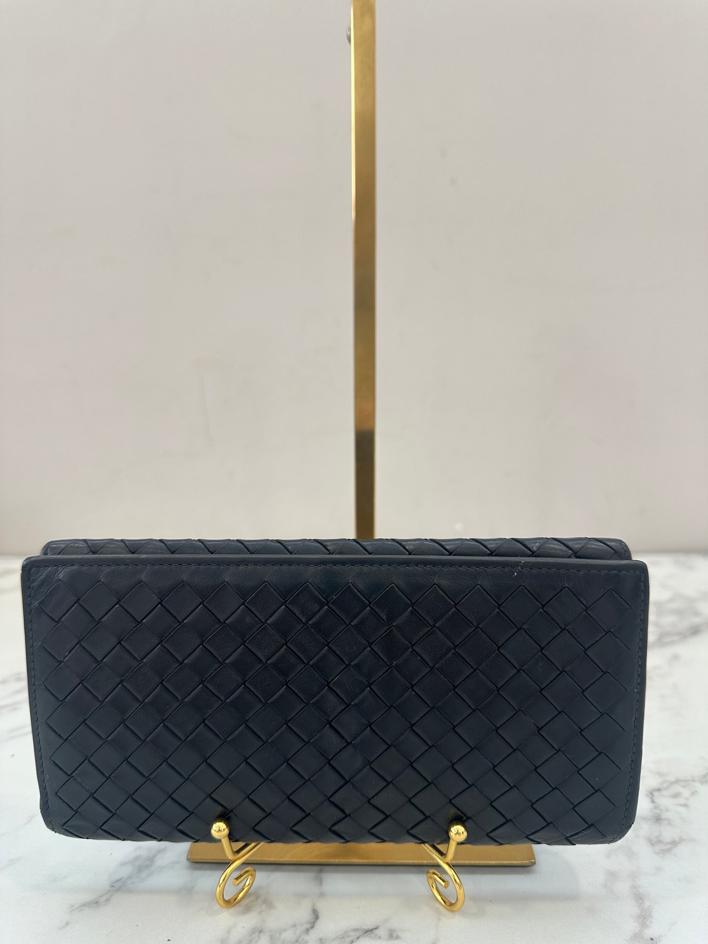 Bottega Veneta Black Lomg Wallet