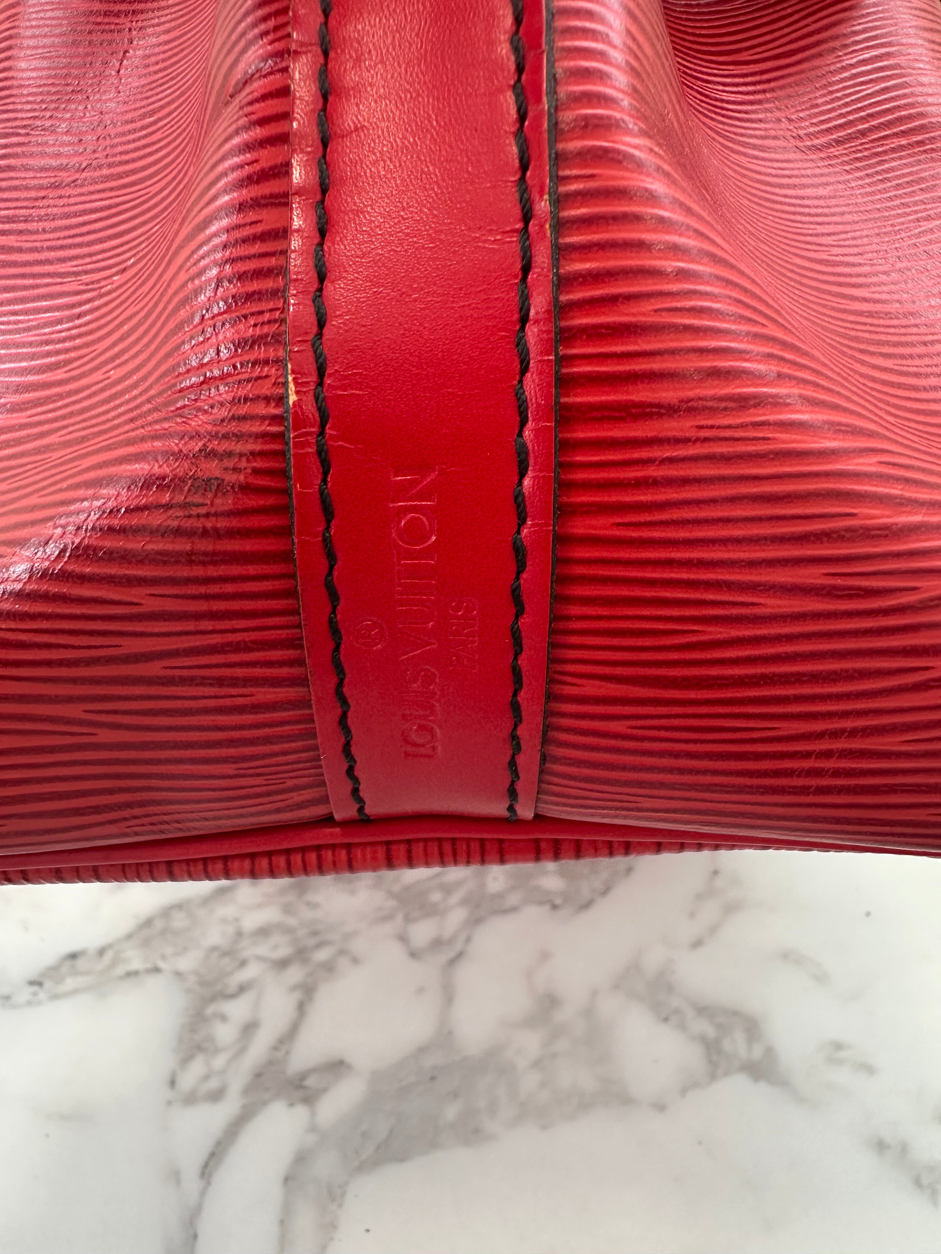 Louis Vuitton Noé Epi Red